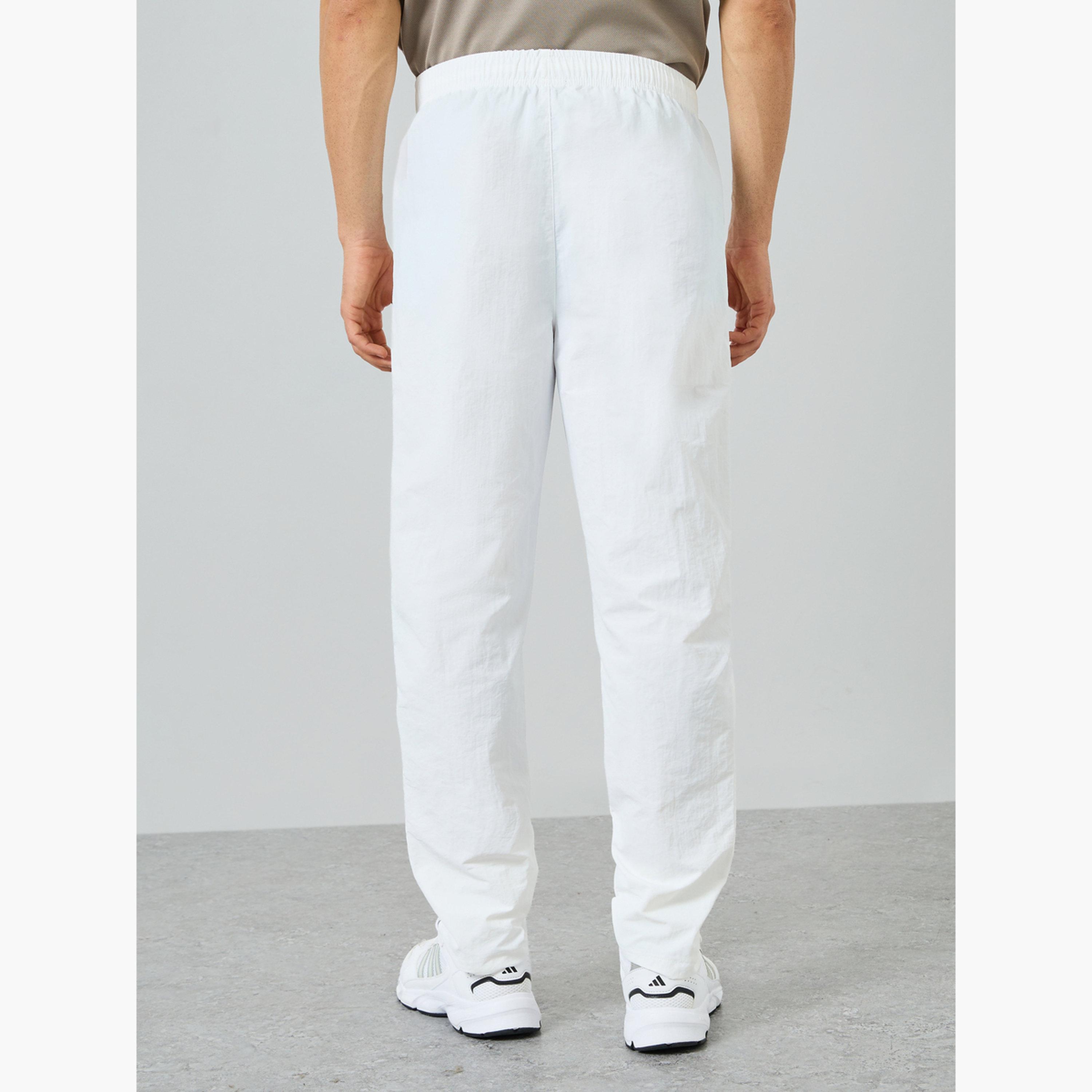 بنطال رياضي رجالي أبيض سادة للتمارين-men-clothing-sportswearandactivewear-bottoms-joggers-image-3