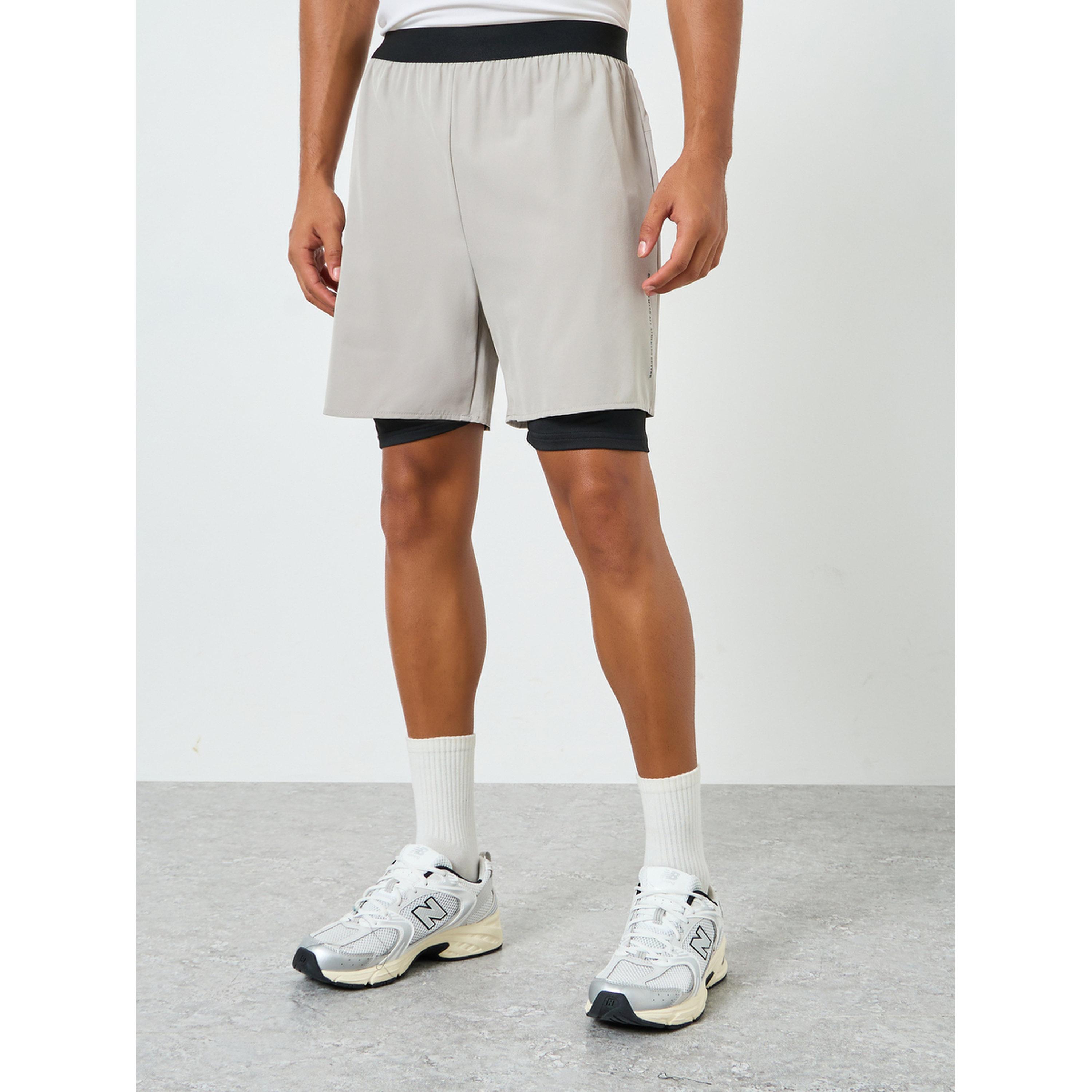 شورت جري رجالي رمادي رياضي-sports-men-clothing-bottoms-shorts-image-1