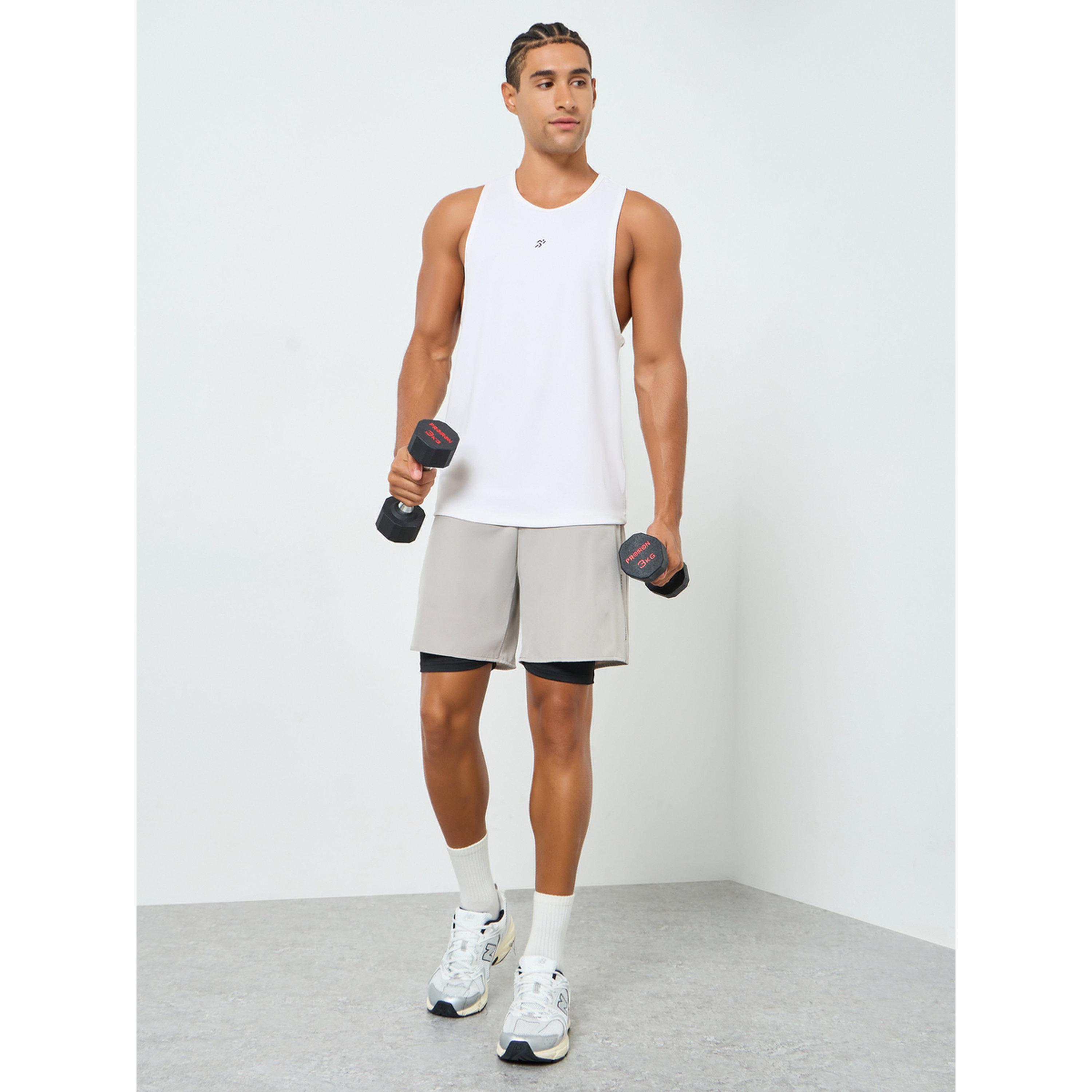 شورت جري رجالي رمادي رياضي-sports-men-clothing-bottoms-shorts-image-2