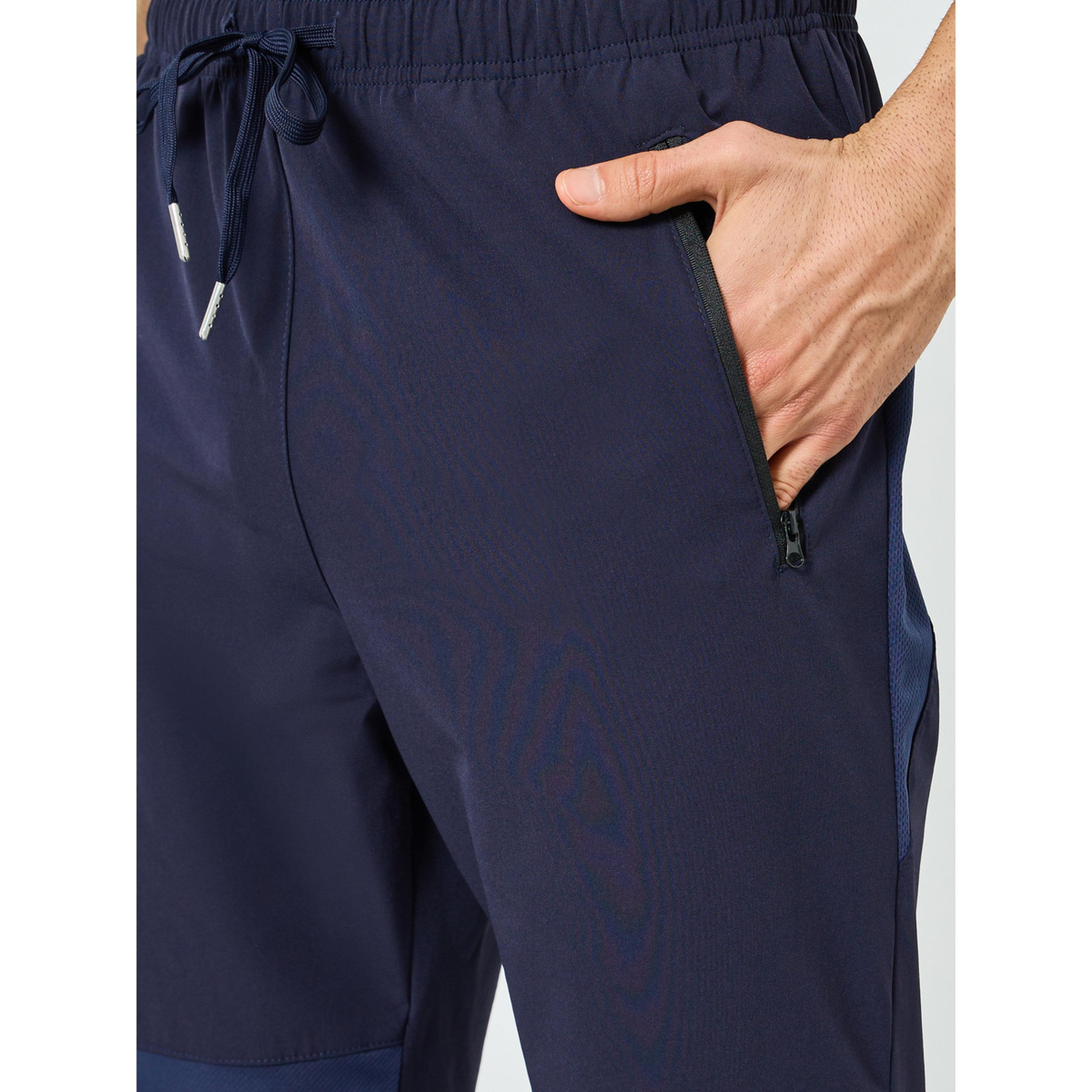 بنطال رياضي رجالي كحلي بنمط كتل الالوان-men-clothing-sportswearandactivewear-bottoms-joggers-image-3