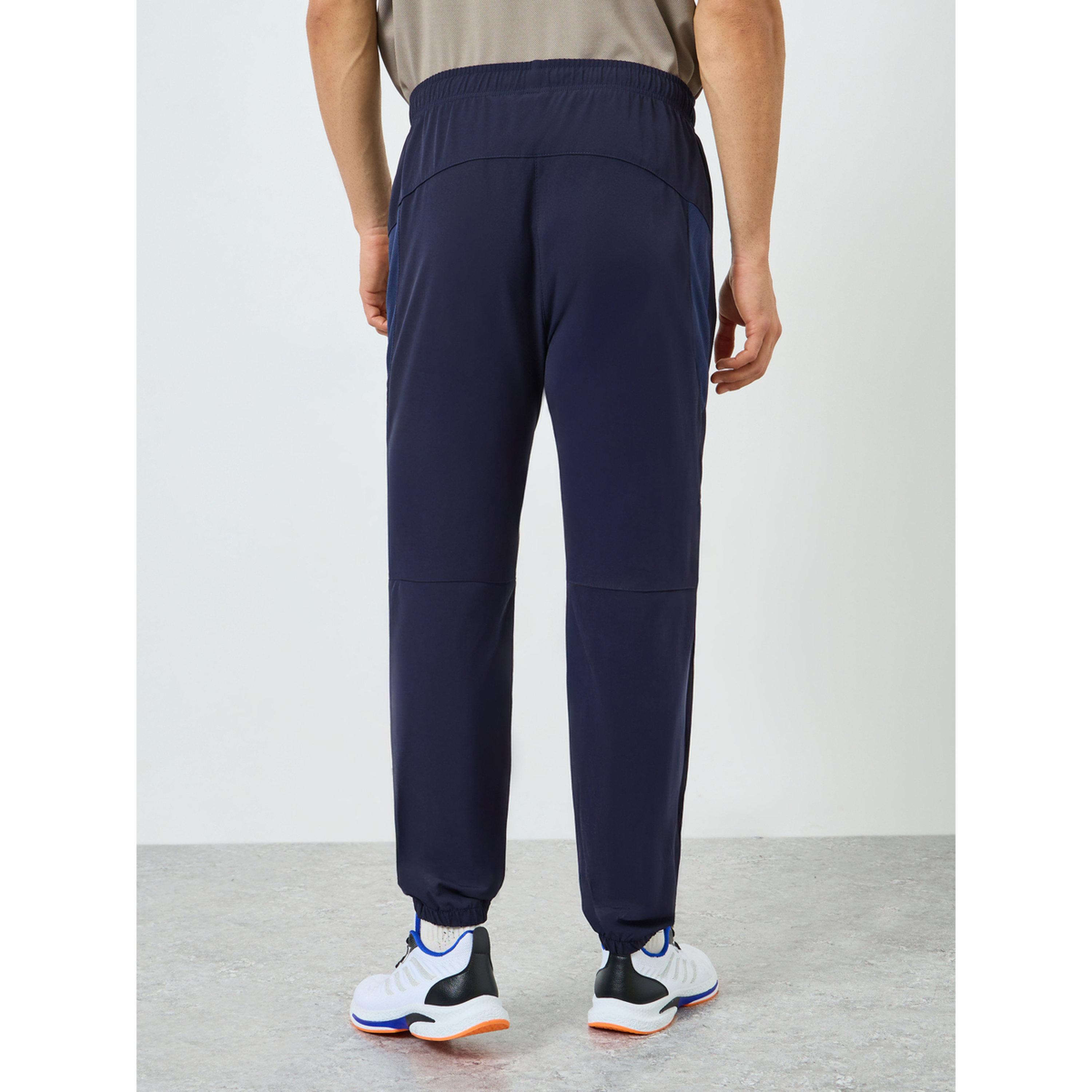 بنطال رياضي رجالي كحلي بنمط كتل الالوان-men-clothing-sportswearandactivewear-bottoms-joggers-image-4