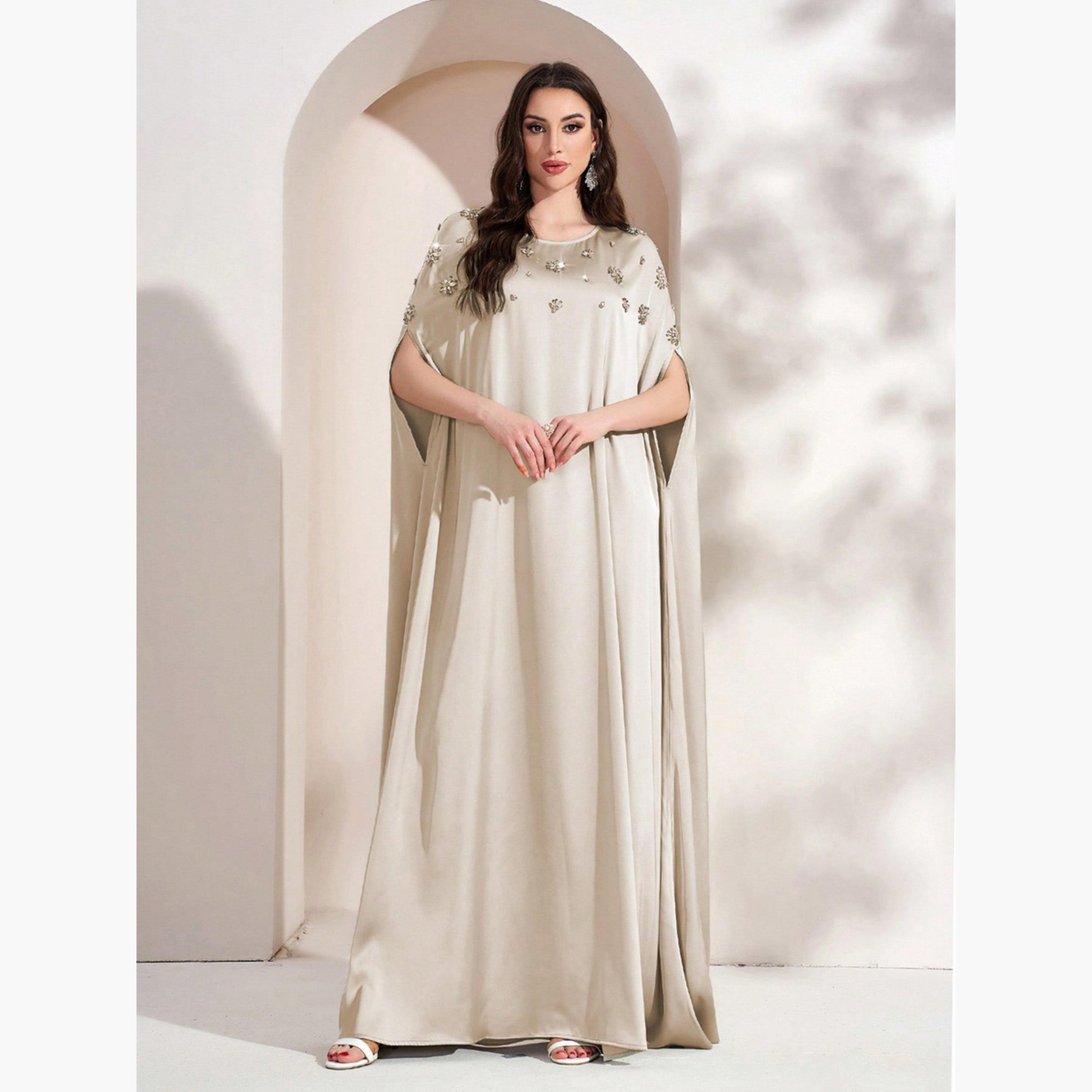 تيك تو - فستان ماكسي بيج مزين بأكمام واسعة-women-clothing-dresses-image-1