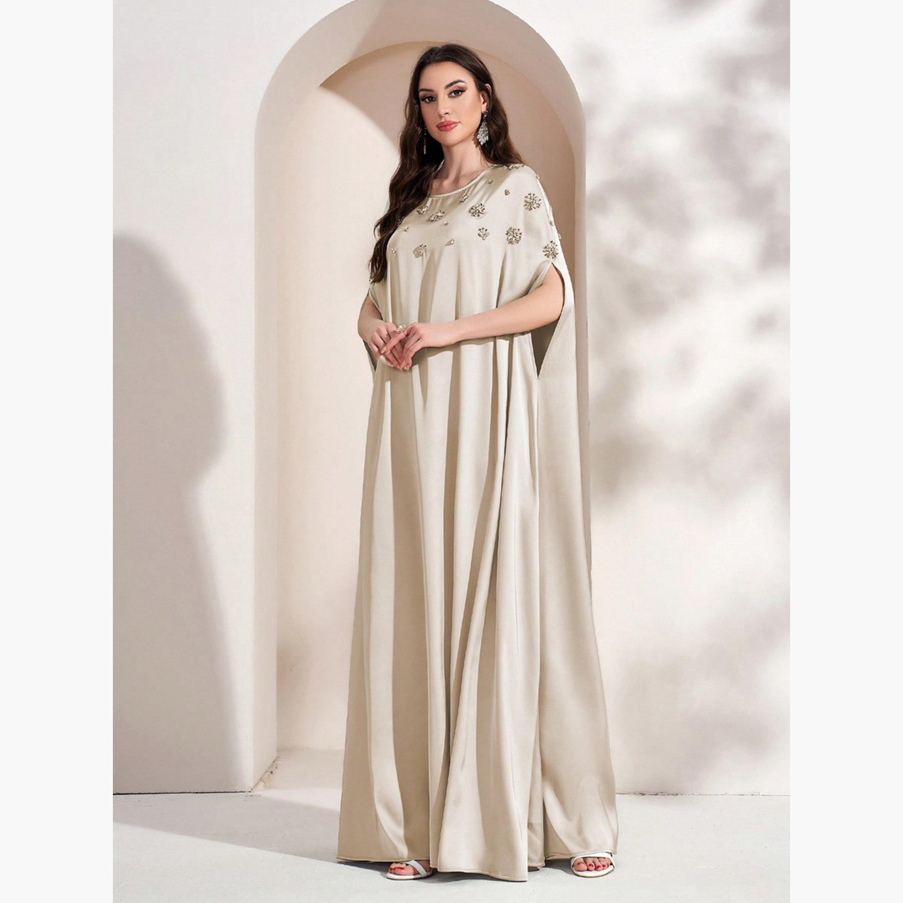 تيك تو - فستان ماكسي بيج مزين بأكمام واسعة-women-clothing-dresses-image-2