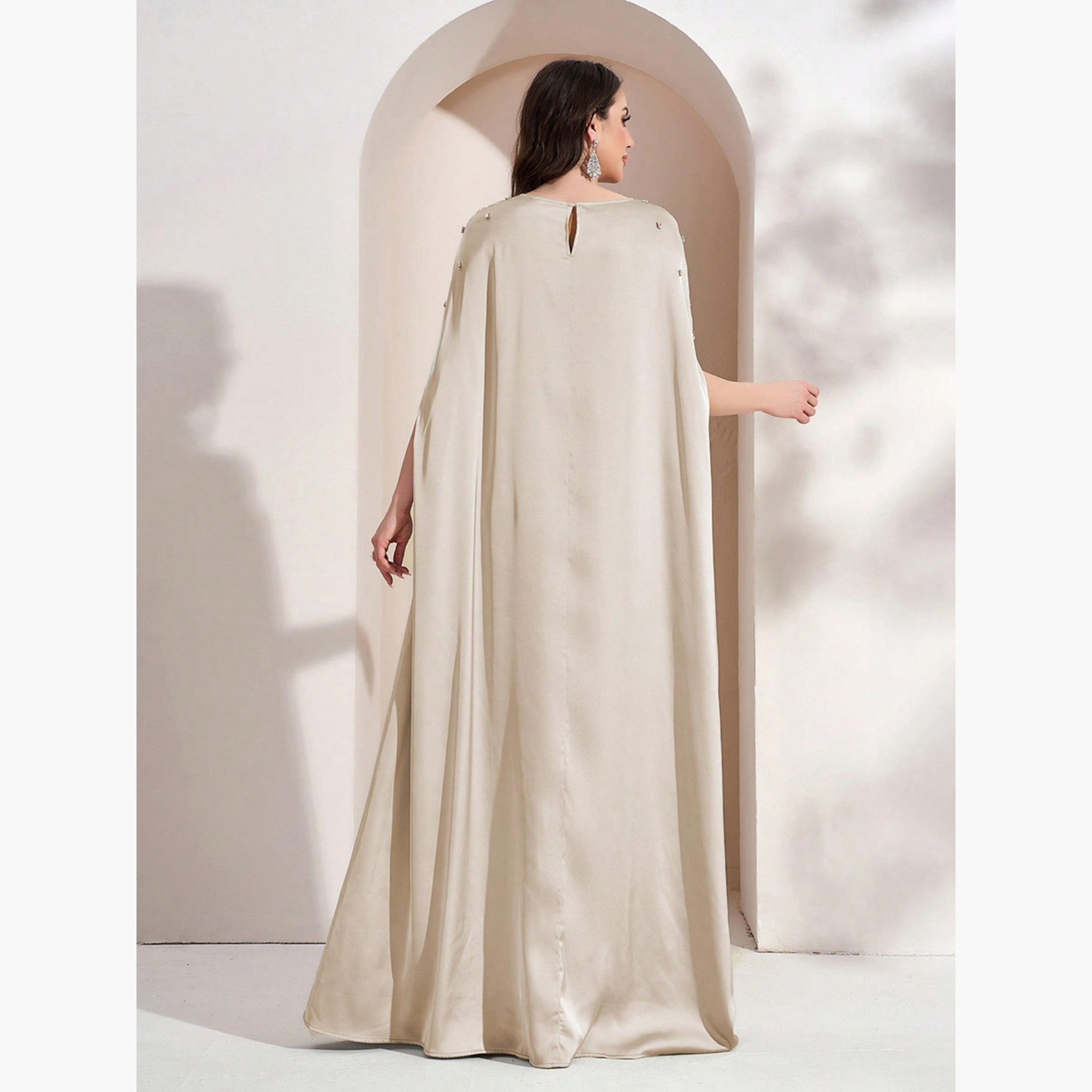 تيك تو - فستان ماكسي بيج مزين بأكمام واسعة-women-clothing-dresses-image-3