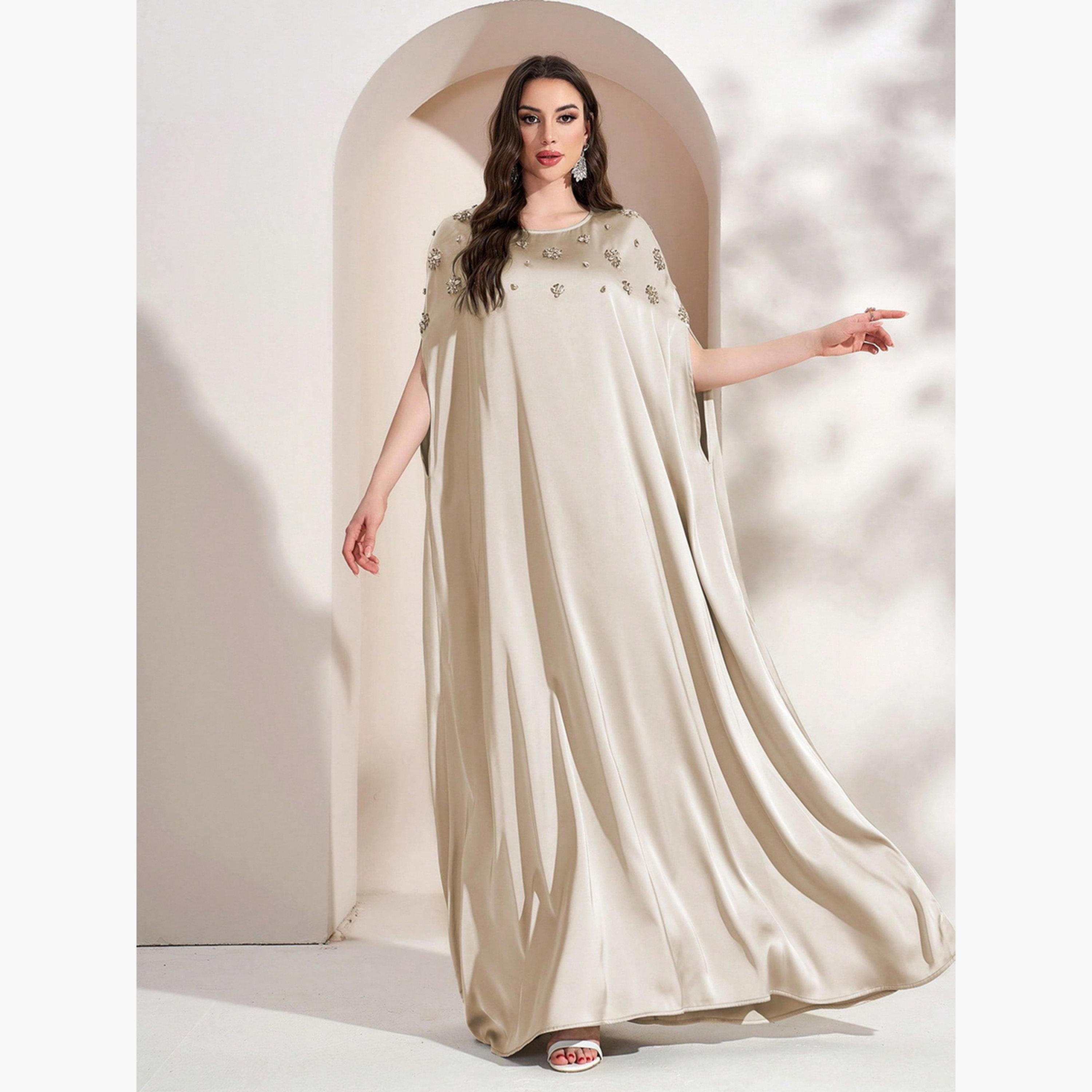 تيك تو - فستان ماكسي بيج مزين بأكمام واسعة-women-clothing-dresses-image-4