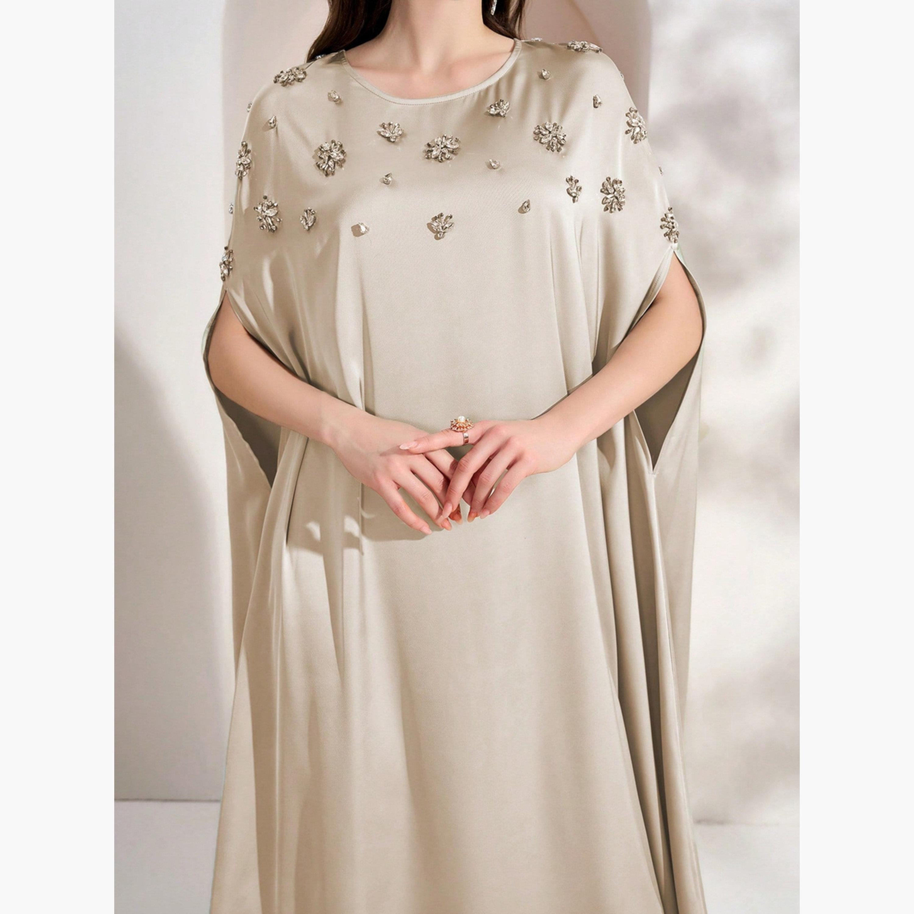 تيك تو - فستان ماكسي بيج مزين بأكمام واسعة-women-clothing-dresses-image-5