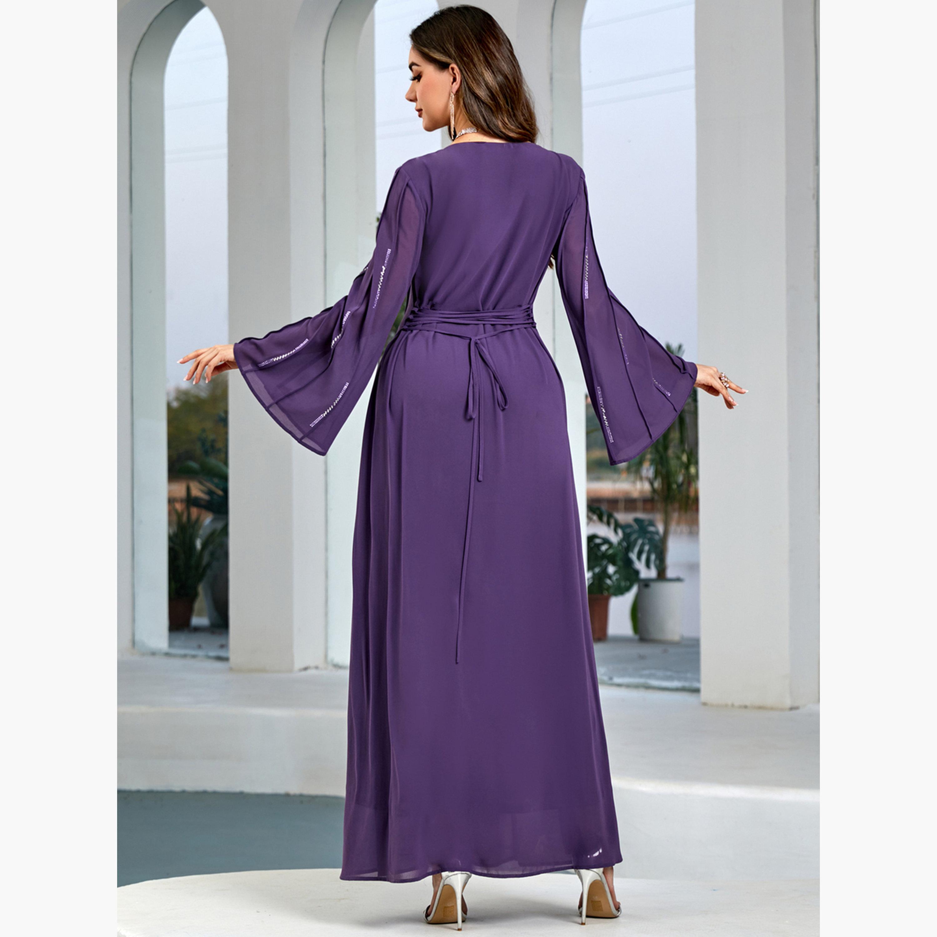 Take Two Women Embellished Bell Sleeve Maxi Dress-women-clothing-dresses-image-2