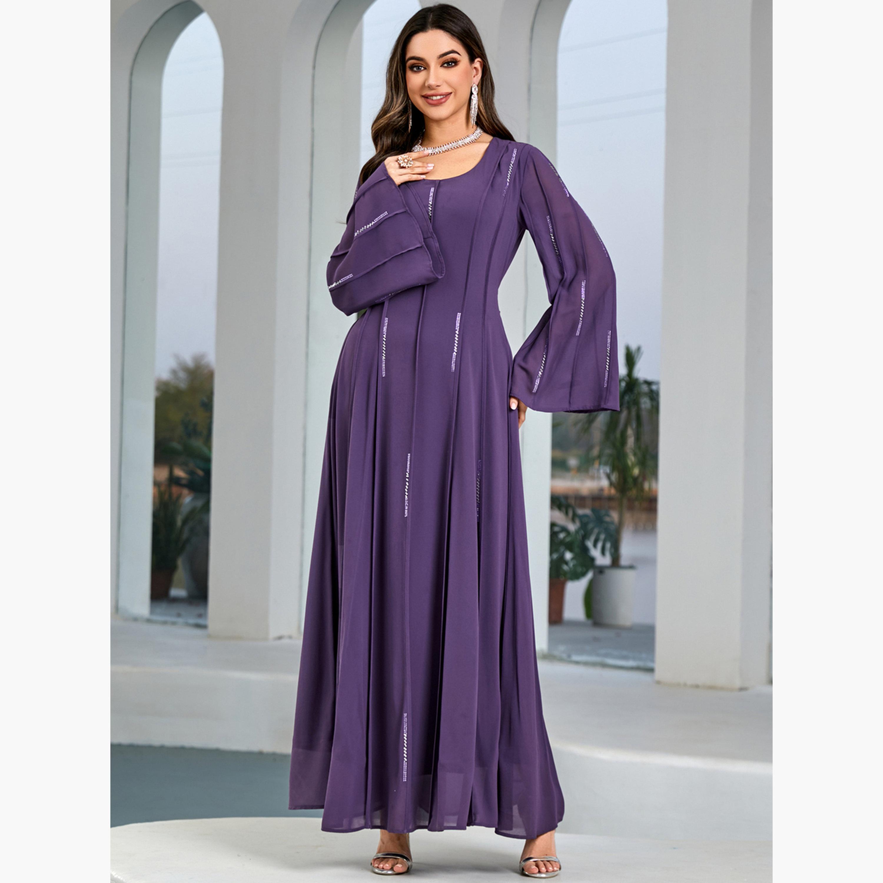 Take Two Women Embellished Bell Sleeve Maxi Dress-women-clothing-dresses-image-3