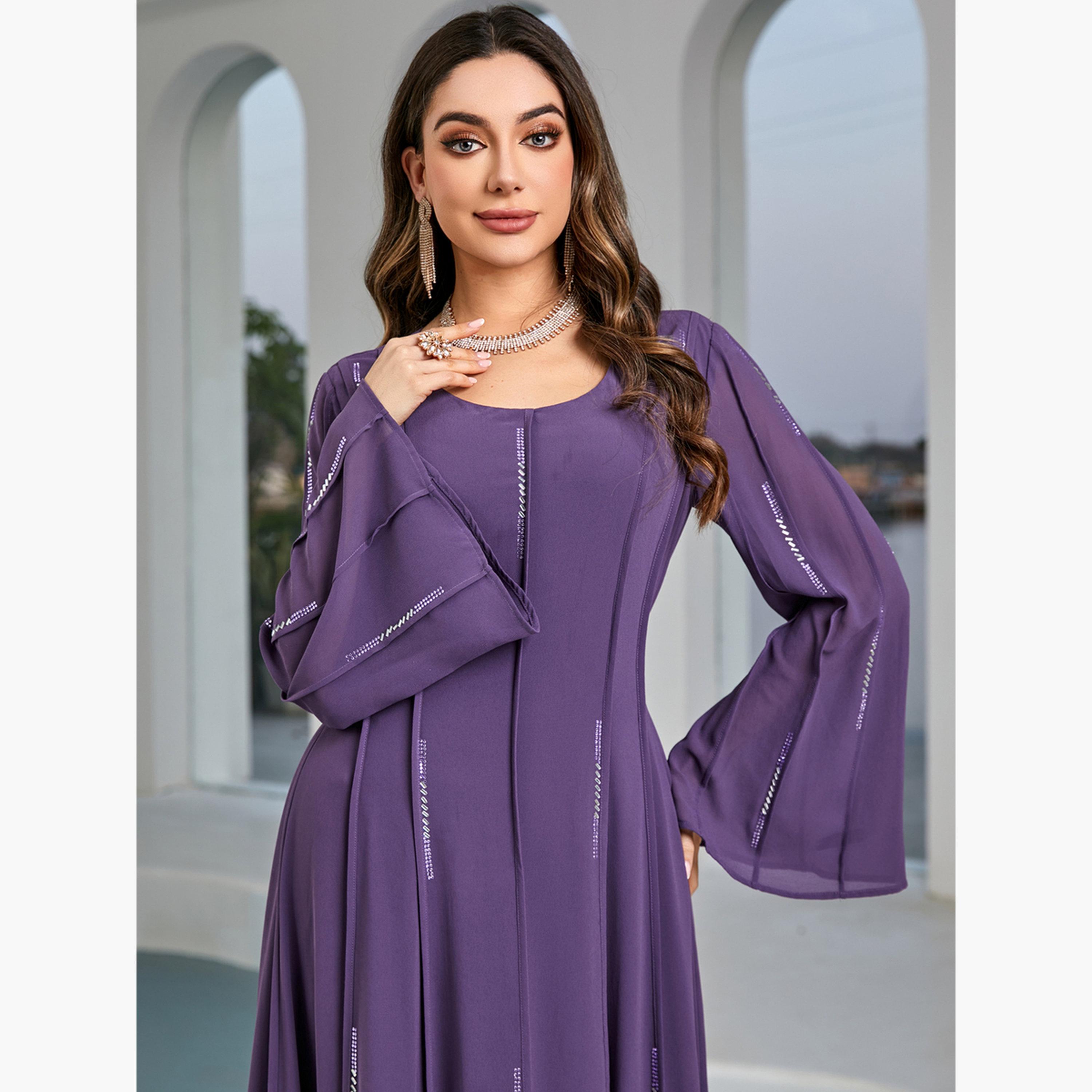 Take Two Women Embellished Bell Sleeve Maxi Dress-women-clothing-dresses-image-4