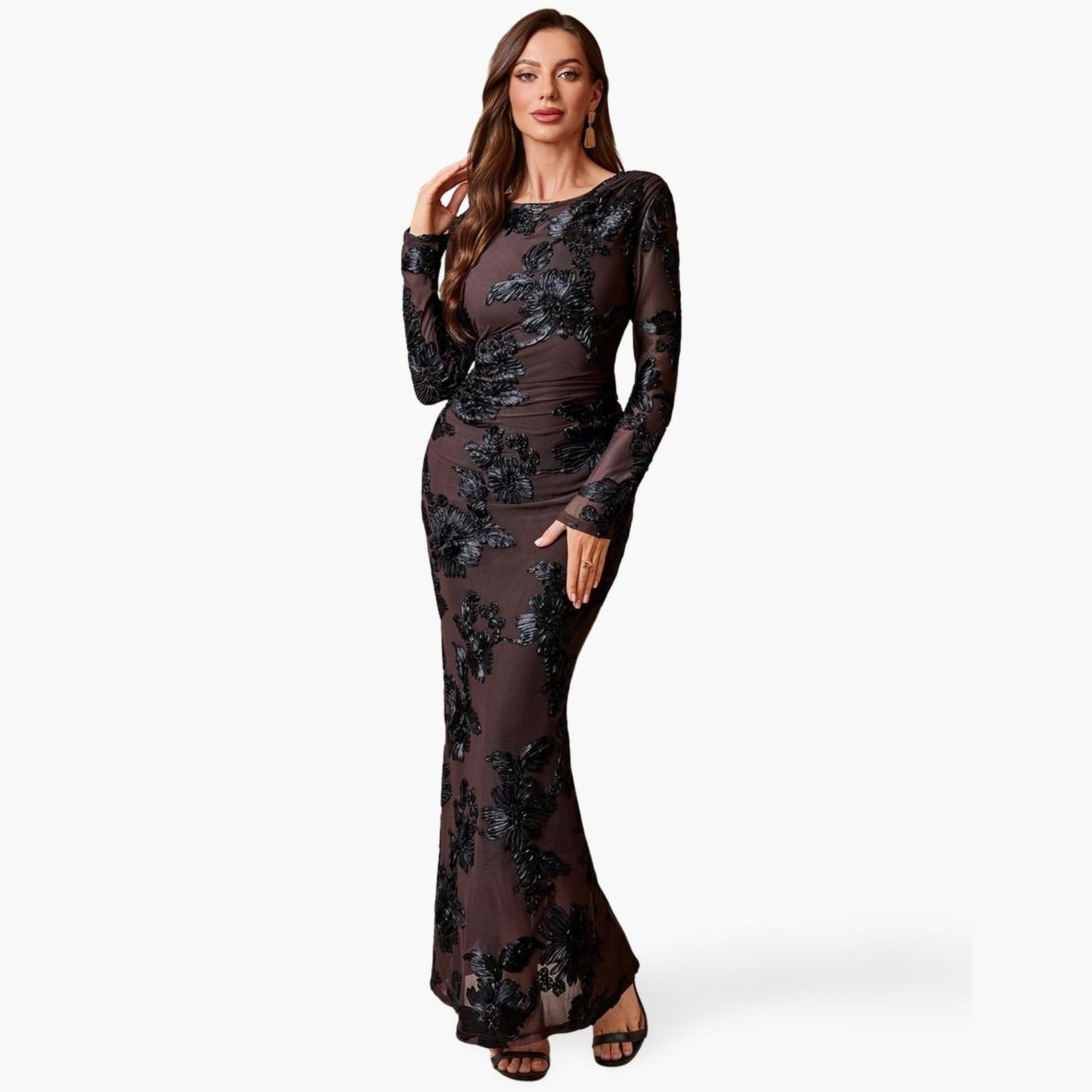 Take Two Women Floral Embellished Bodycon Maxi Dress-women-clothing-dresses-image-1
