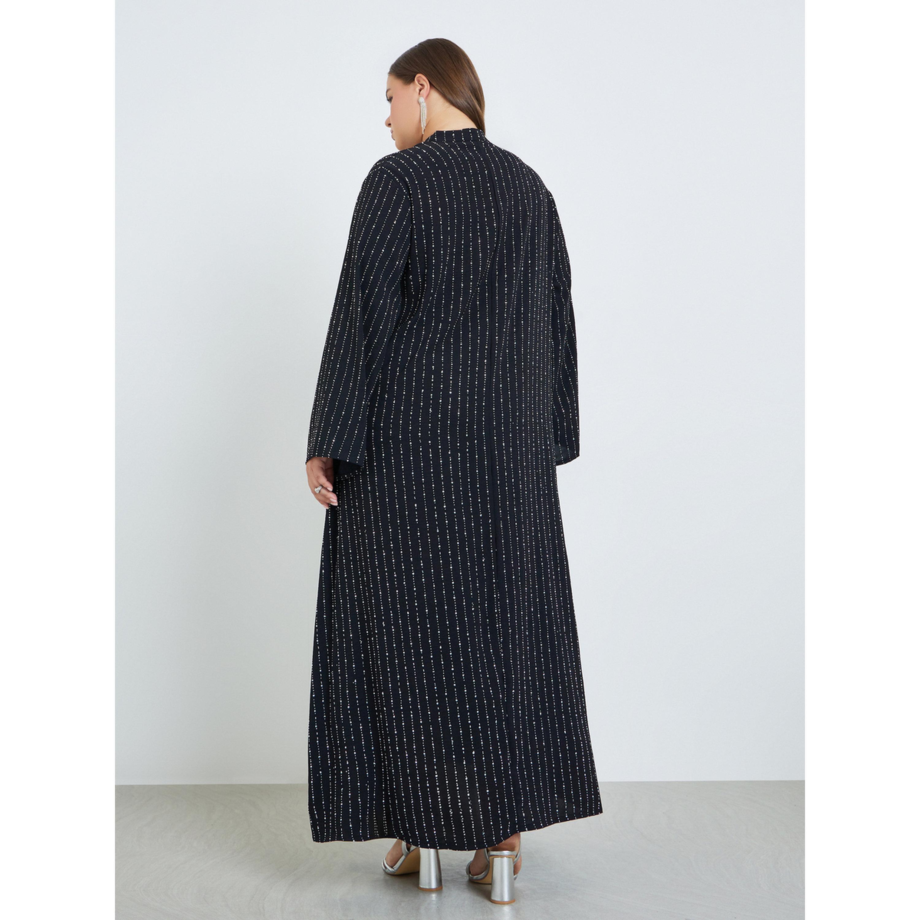 Styli Plus Size Embellished Collared Jalabiya-women-arabicclothing-jalabiyas-image-5