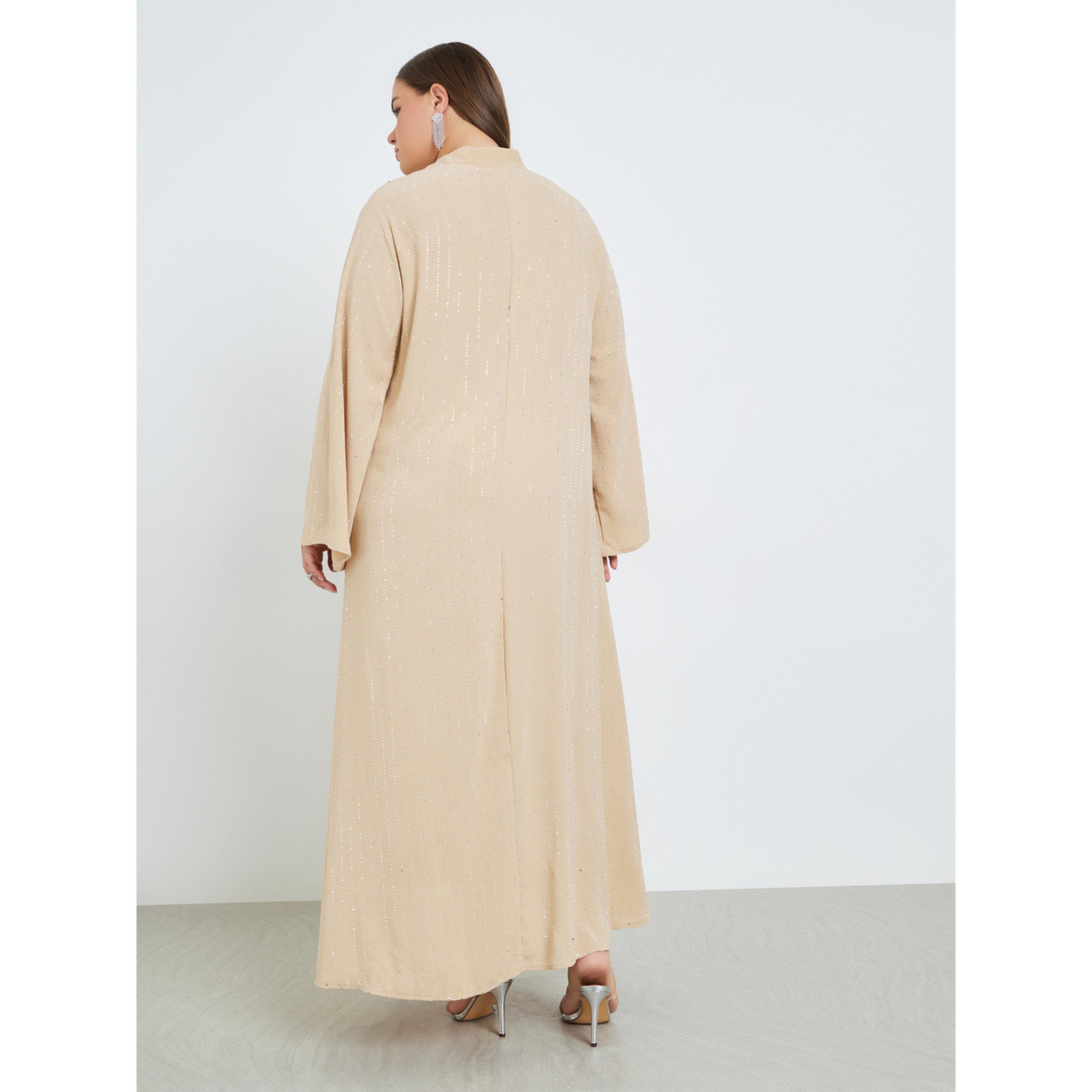 جلابية مزينة بياقة مقاس كبير-women-arabicclothing-jalabiyas-image-5
