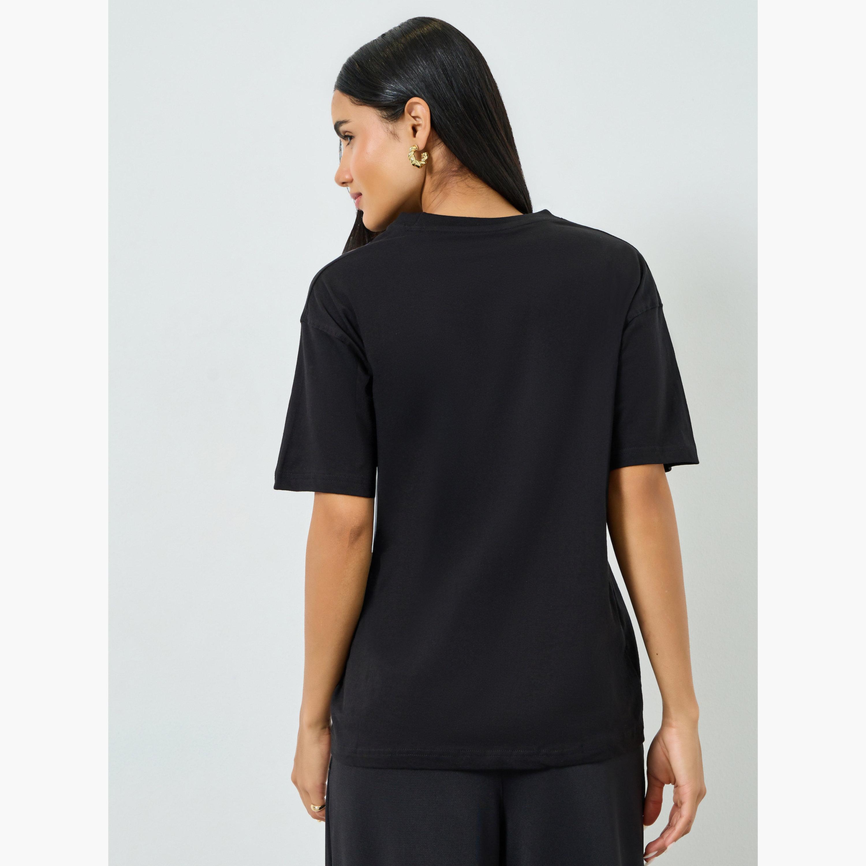 تيشيرت قطني بقصة واسعة-women-clothing-tshirts-image-4
