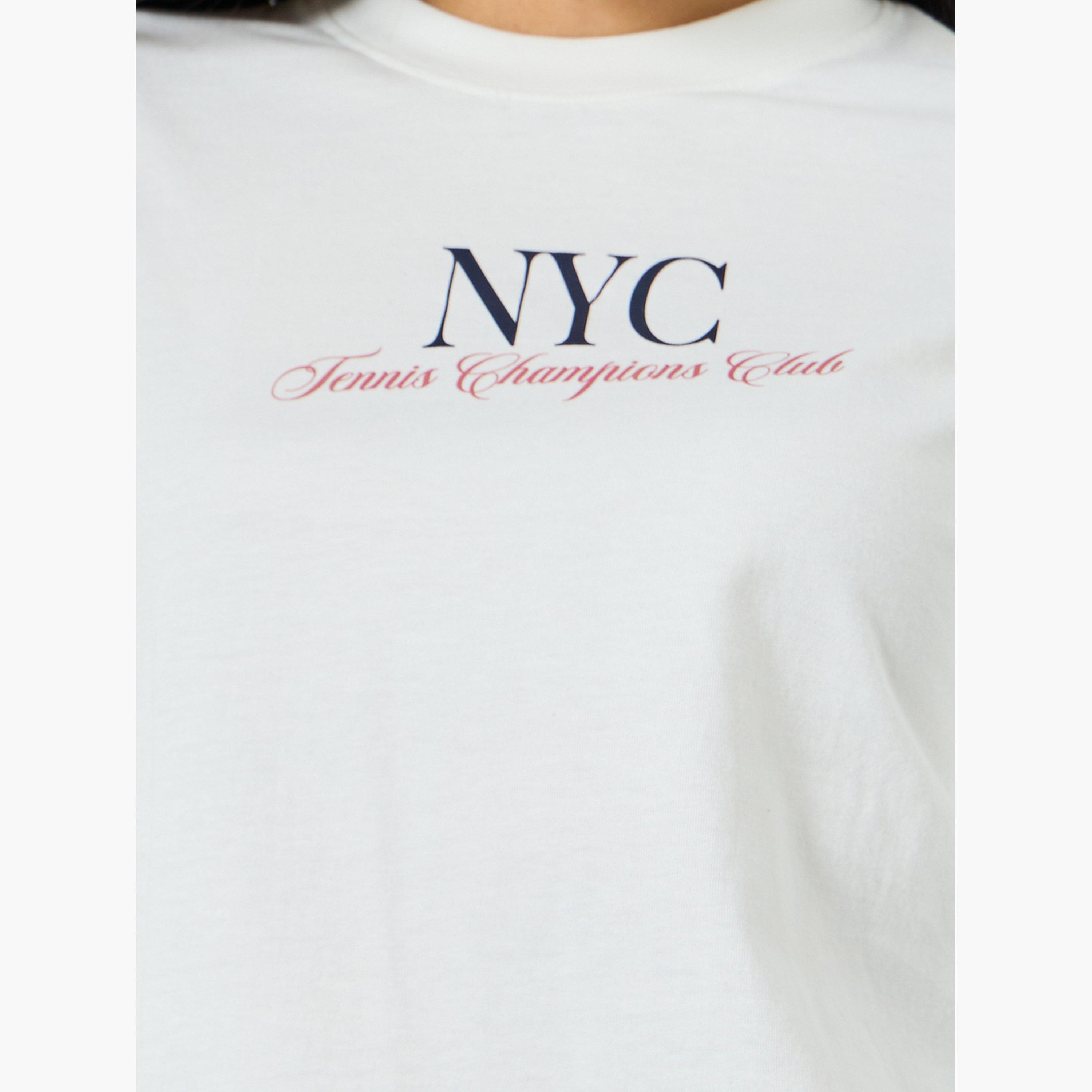 Styli White NYC Print Cotton T-Shirt-women-clothing-tshirts-image-4