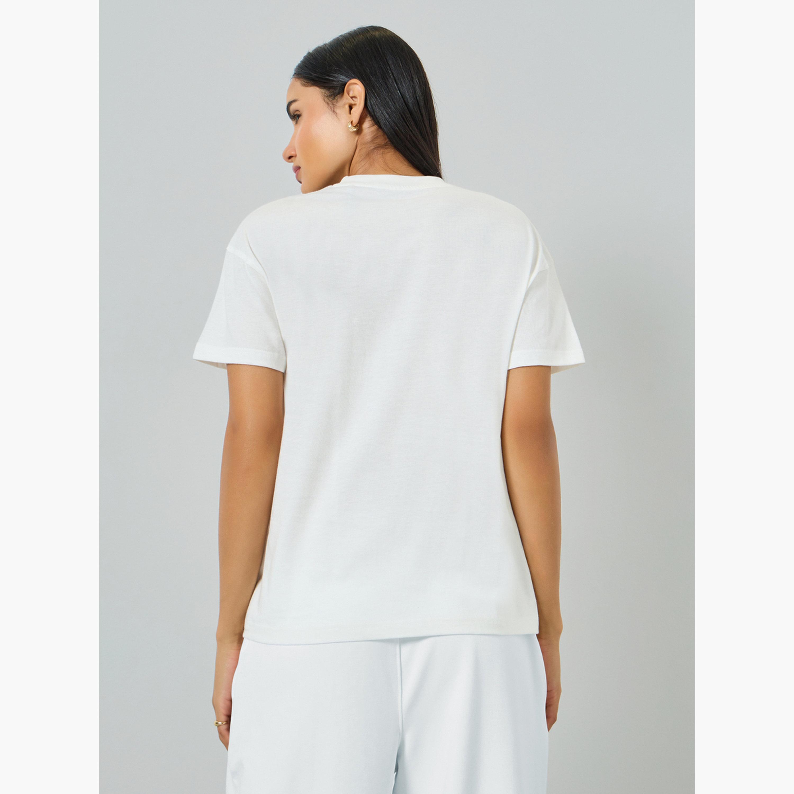 Styli White NYC Print Cotton T-Shirt-women-clothing-tshirts-image-5