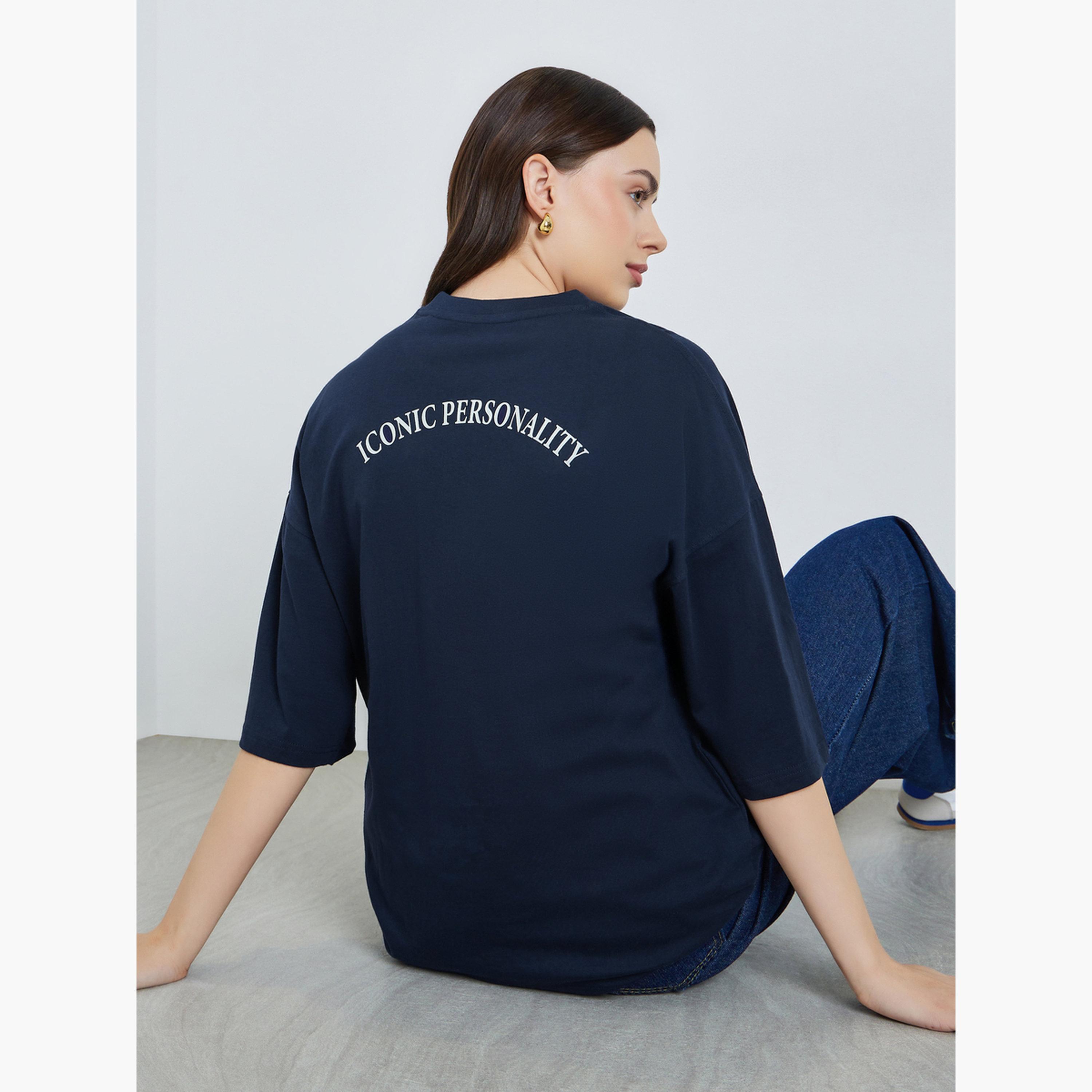 Styli Women Oversized Cotton Round Neck T-Shirt-women-clothing-tshirts-image-4