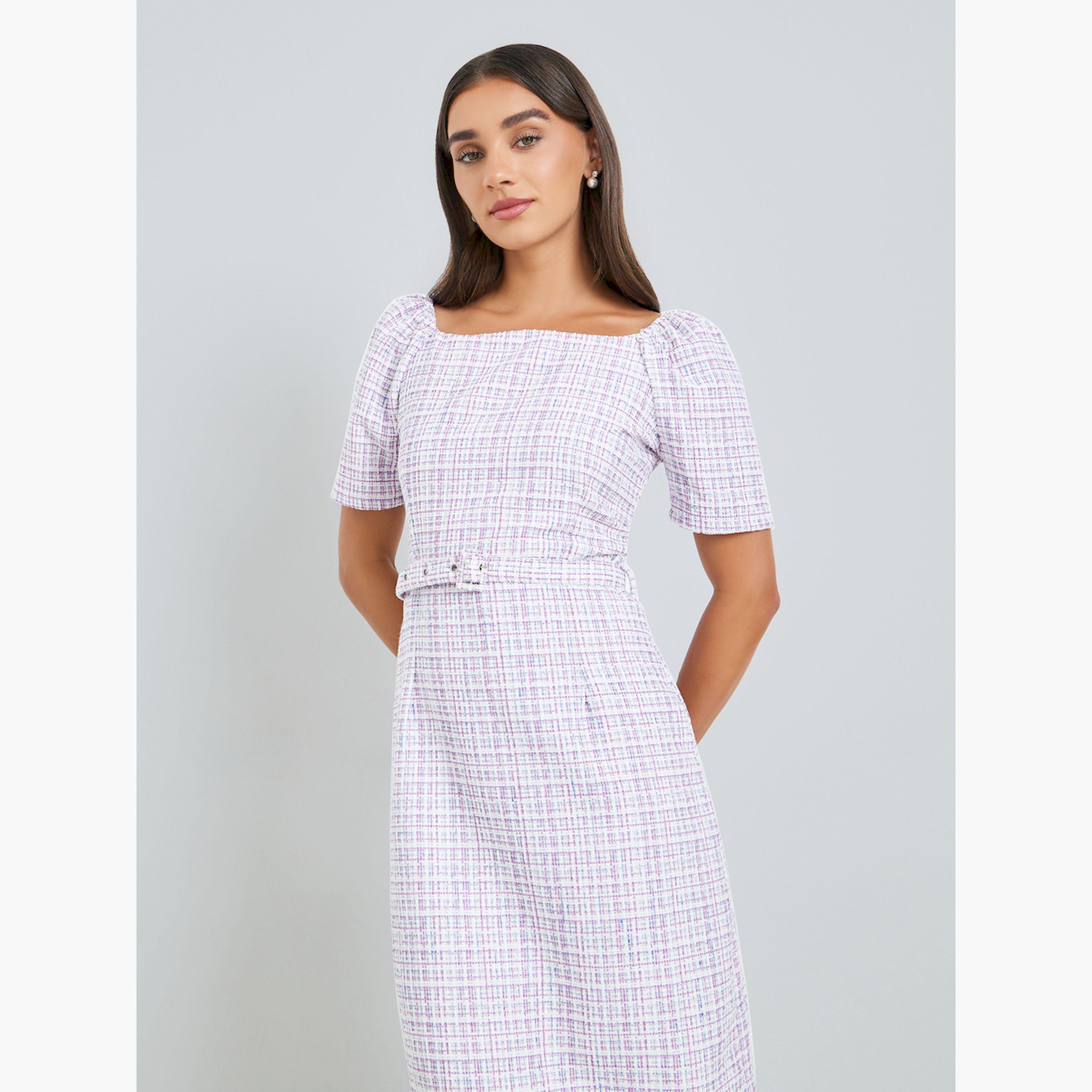 فستان ميدي ضيق مع حزام-women-clothing-dresses-image-2