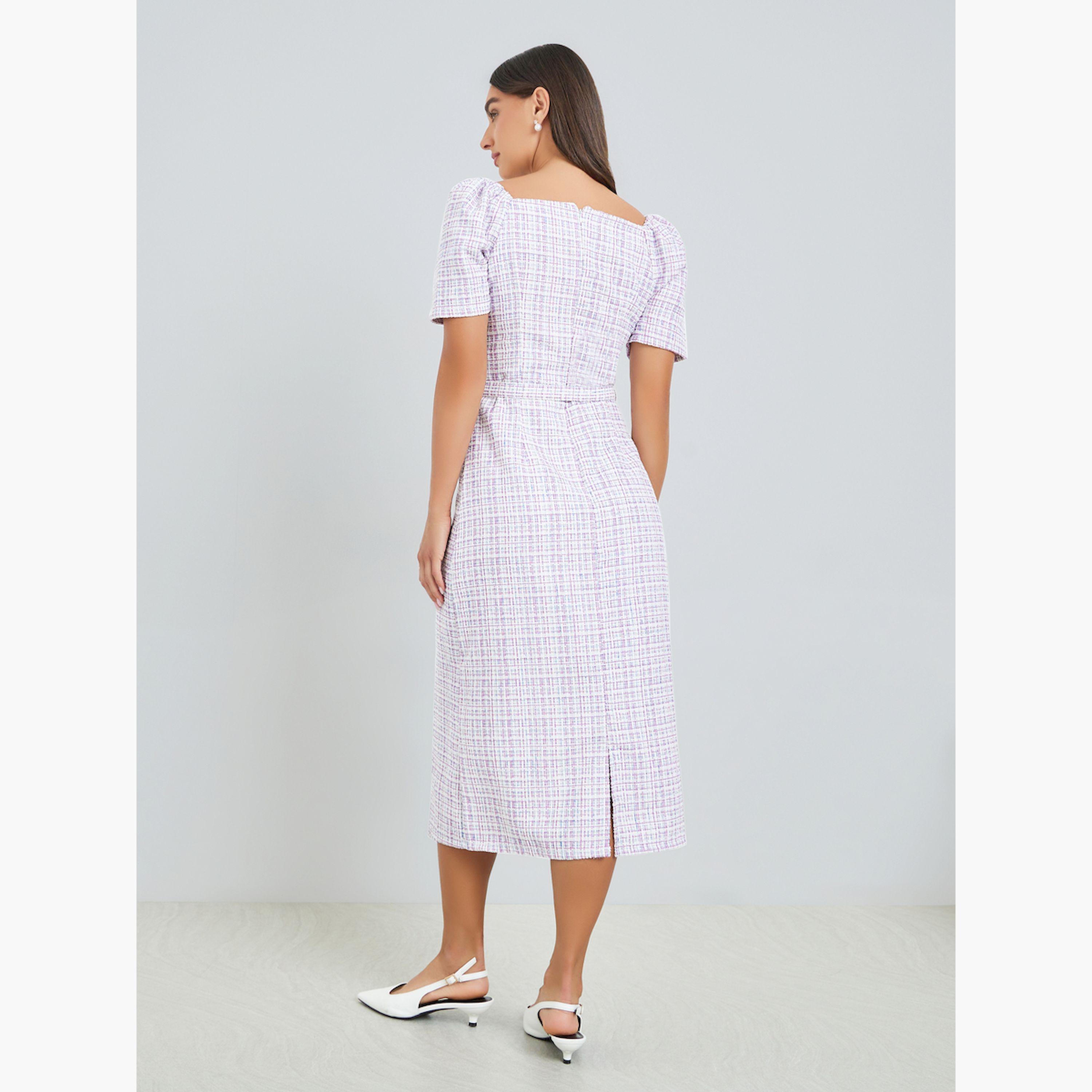 فستان ميدي ضيق مع حزام-women-clothing-dresses-image-3