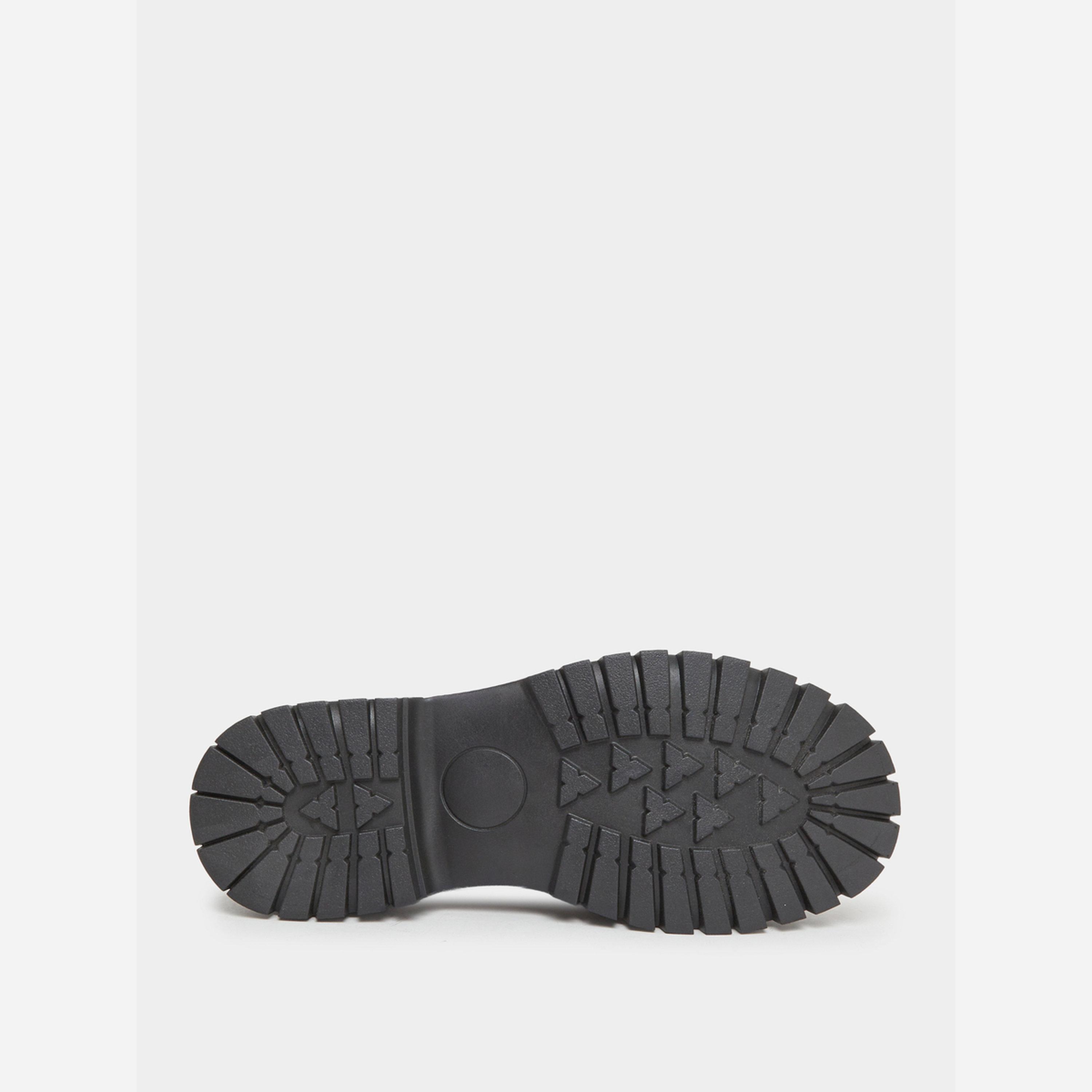 Take Two Black Metal Buckle Detail Thick Sole Platform Loafers-women-shoes-loafersandmoccasins-image-6