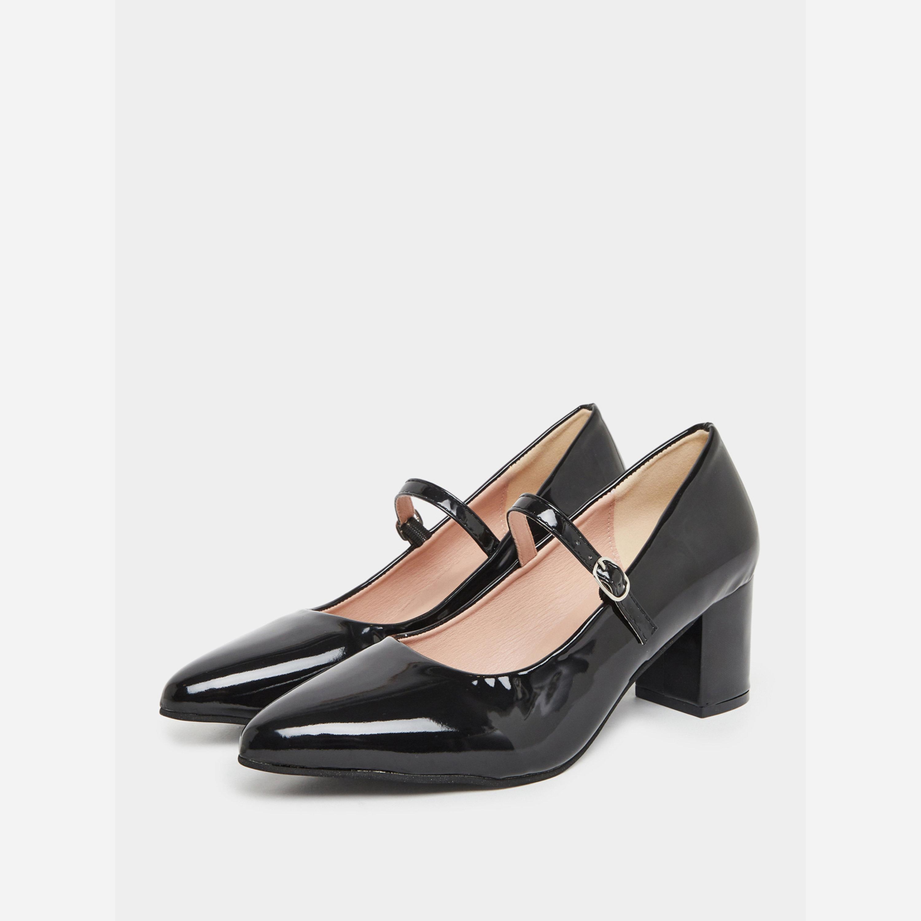 تيك تو - حذاء نسائي جلد لون أسود-women-shoes-sandals-heeled-image-1