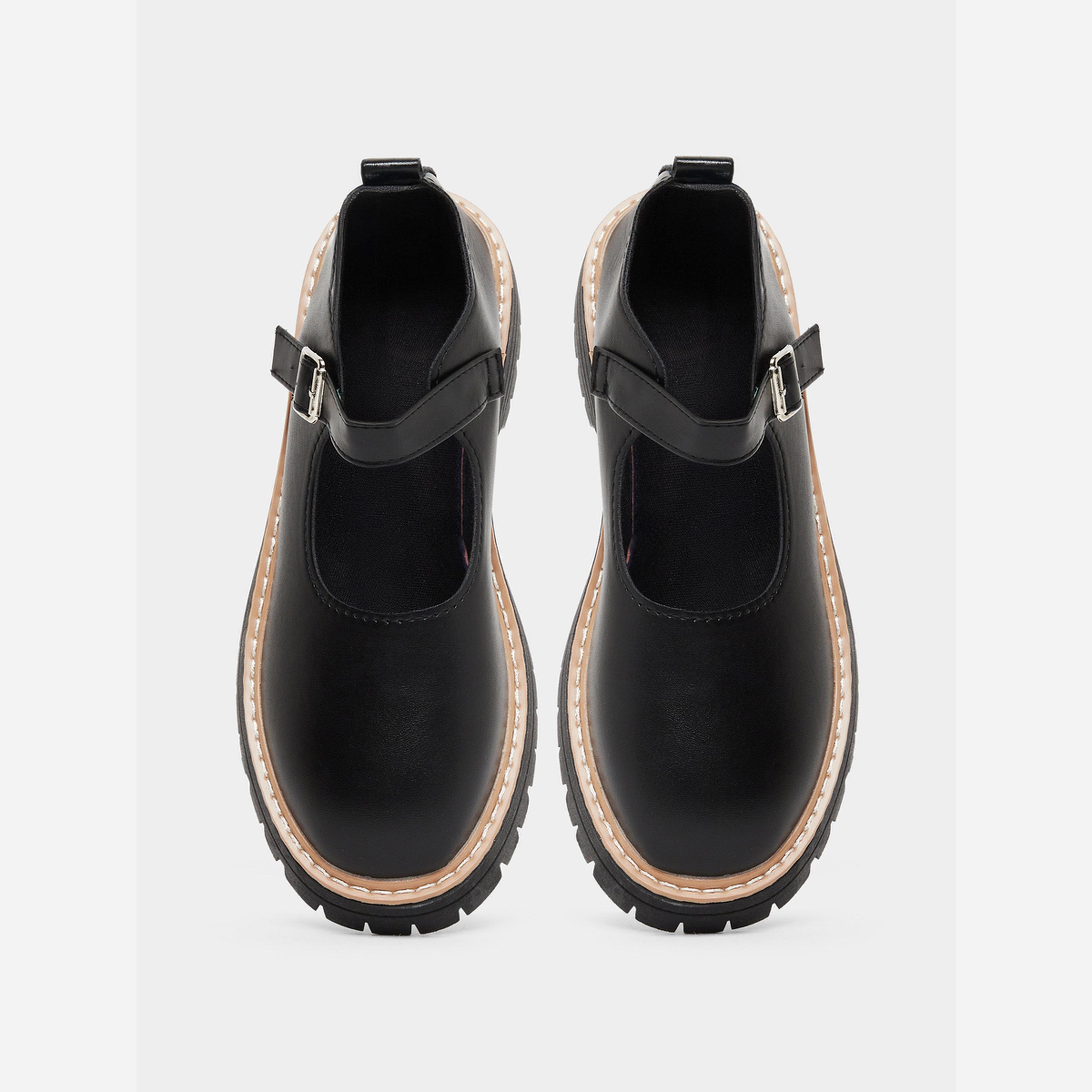 تيك تو - حذاء رياضي ذو نعل سميك بمشبك معدني بألوان متداخلة-women-shoes-loafersandmoccasins-image-5