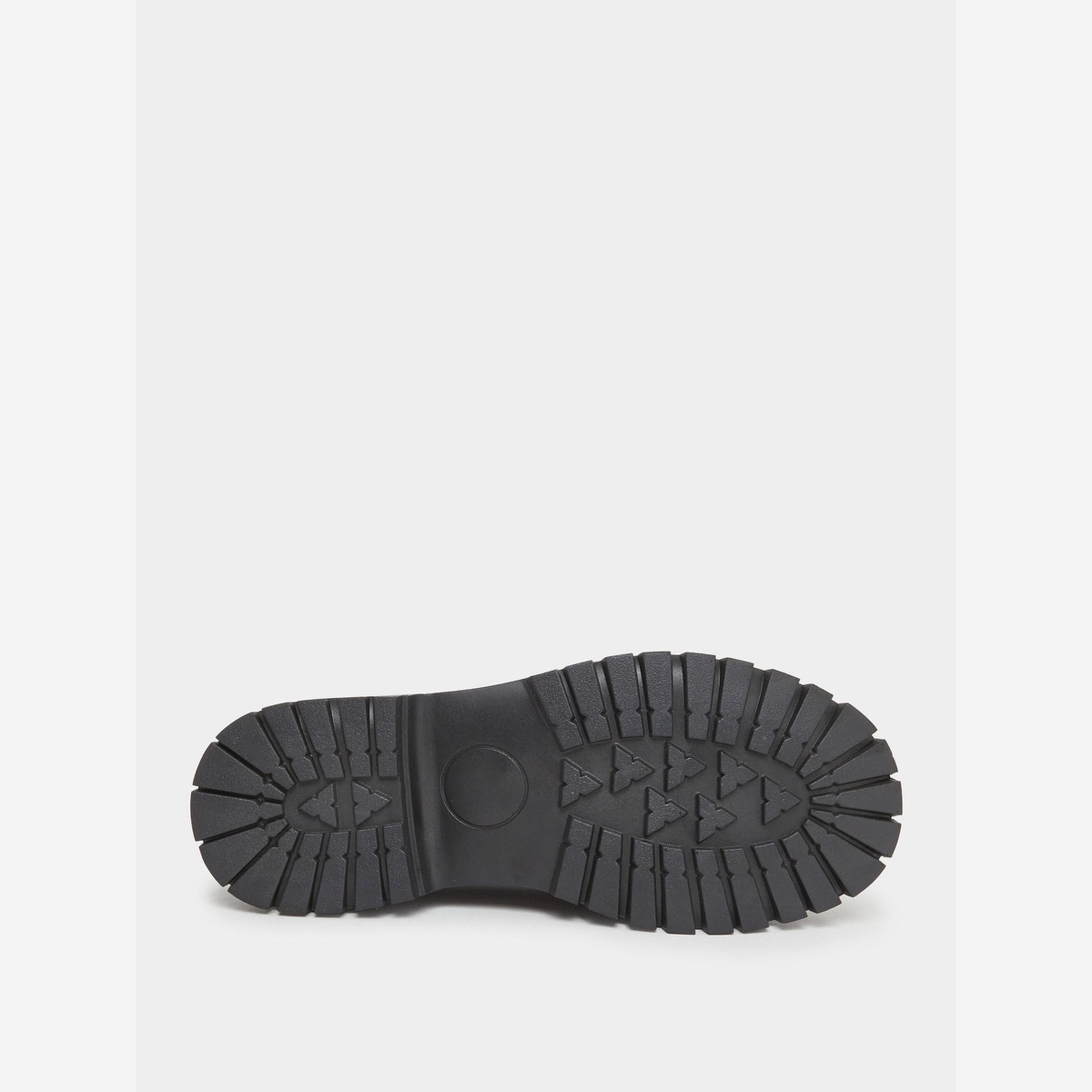 Take Two Black Metal Buckle Detail Thick Sole Platform Loafers-women-shoes-loafersandmoccasins-image-6