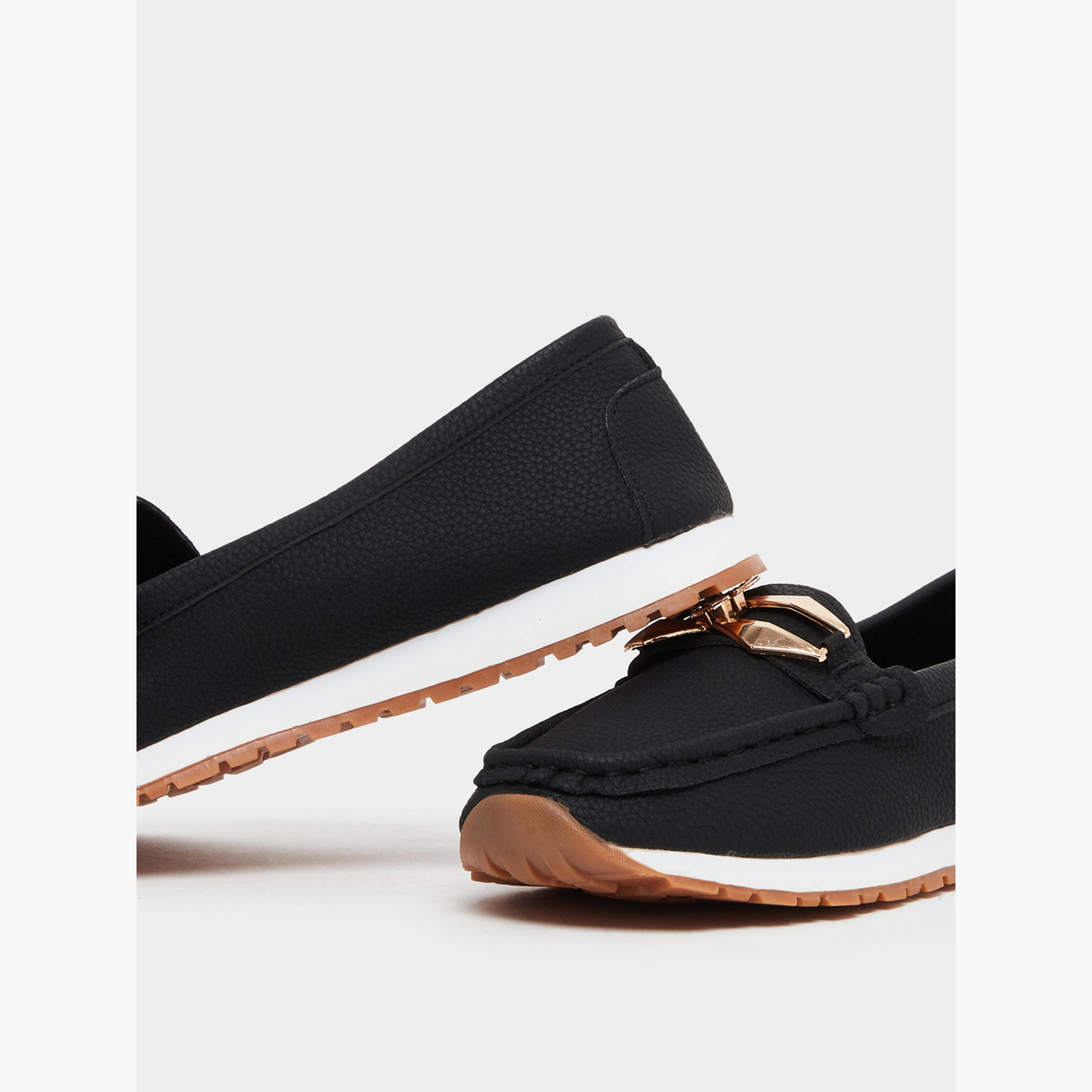 حذاء لوفرز نسائي بمشبك معدني-women-shoes-flats-loafers-image-3