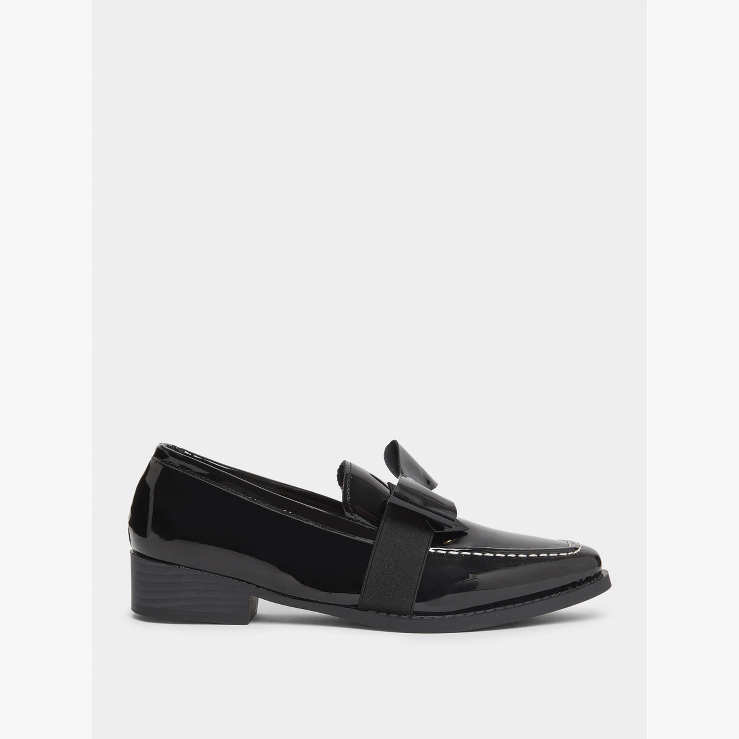 لوفرز جلد لامعة مزينة بفيونكة-women-shoes-flats-loafers-image-2