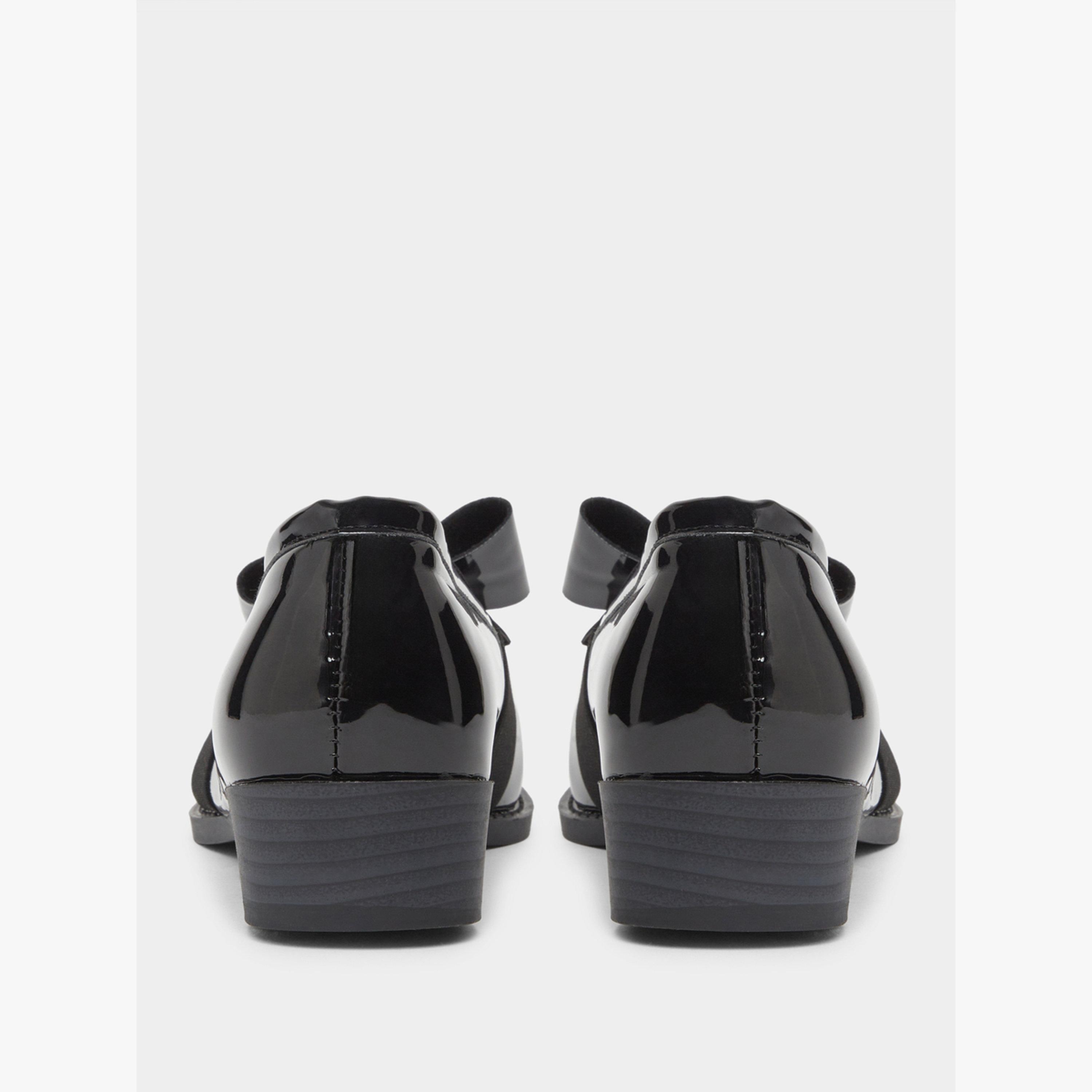 Take Two Solid Bow Detail Patent Leather Loafers-women-shoes-flats-loafers-image-4