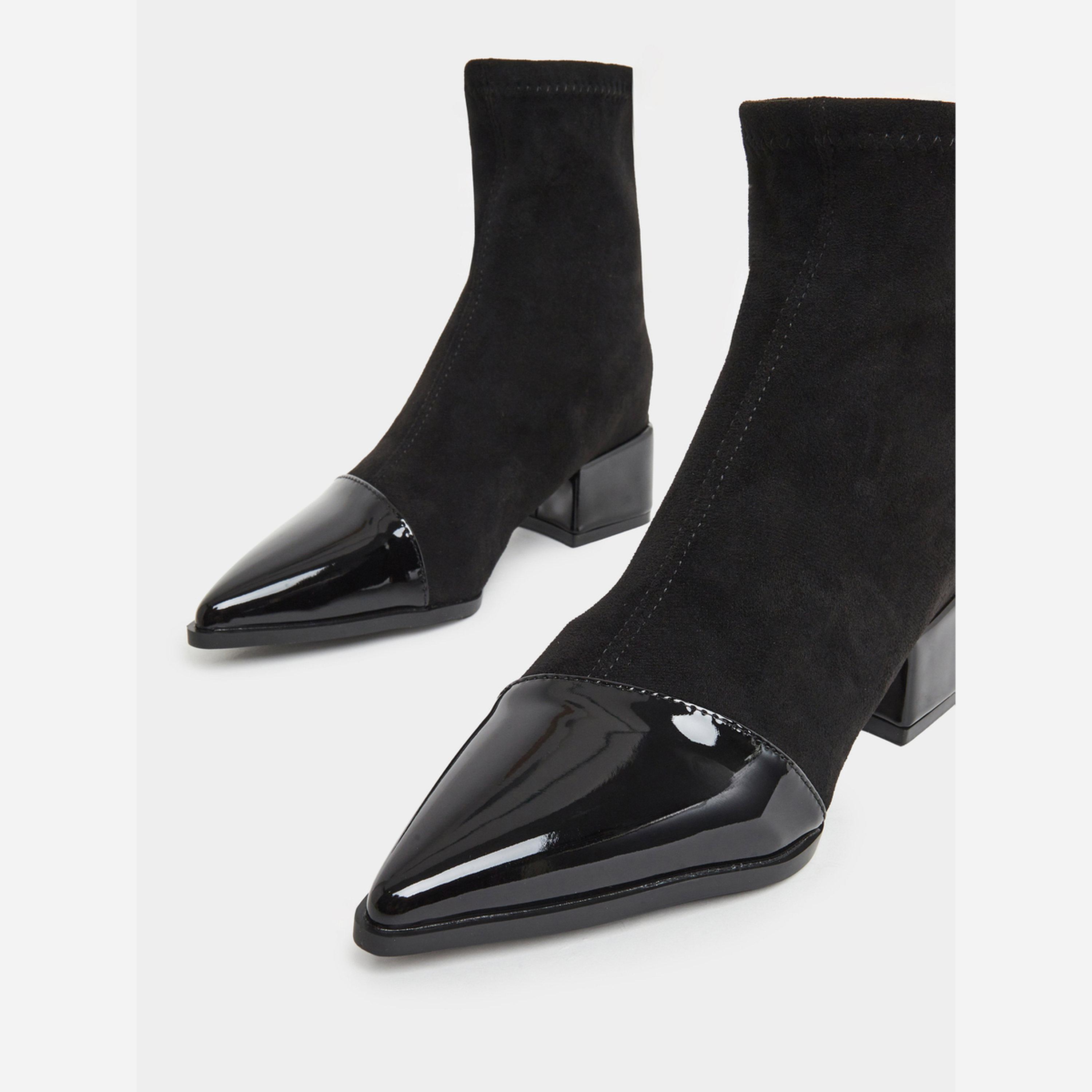 Take Two Women Block Suede and Patent Ankle Boots-women-shoes-boots-image-3