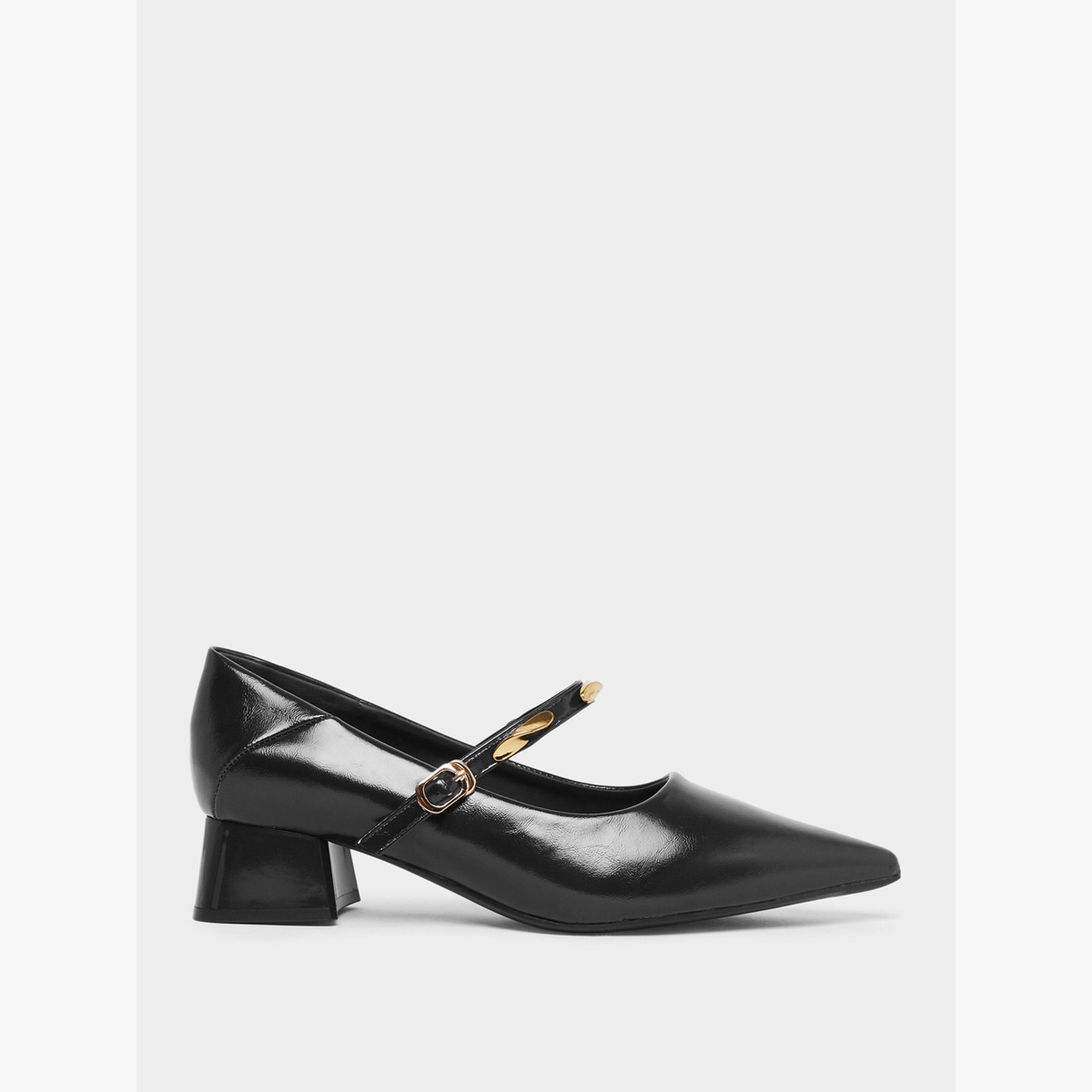 حذاء لامع منمق بحلى مع إبزيم-women-shoes-heels-image-3