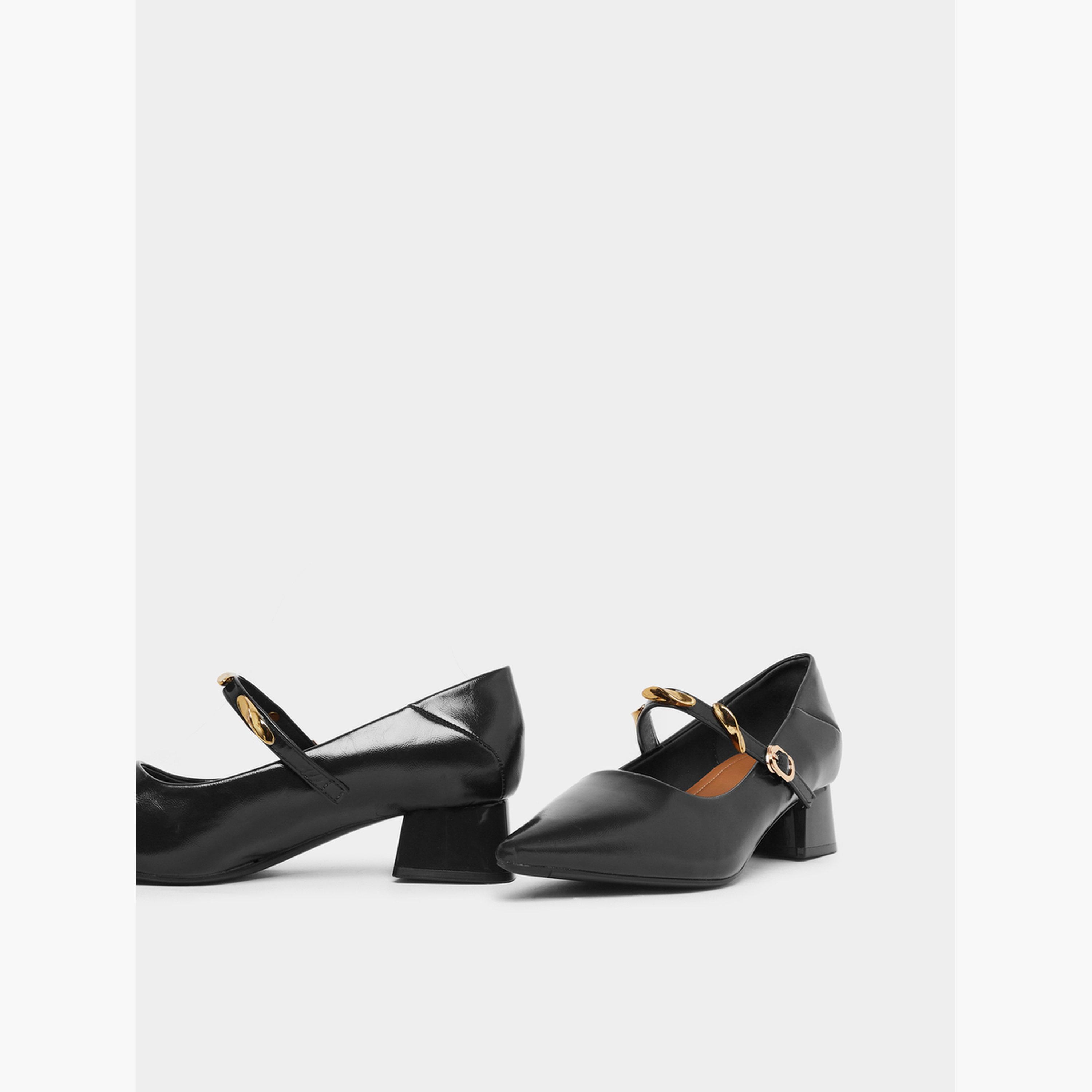 حذاء لامع منمق بحلى مع إبزيم-women-shoes-heels-image-5