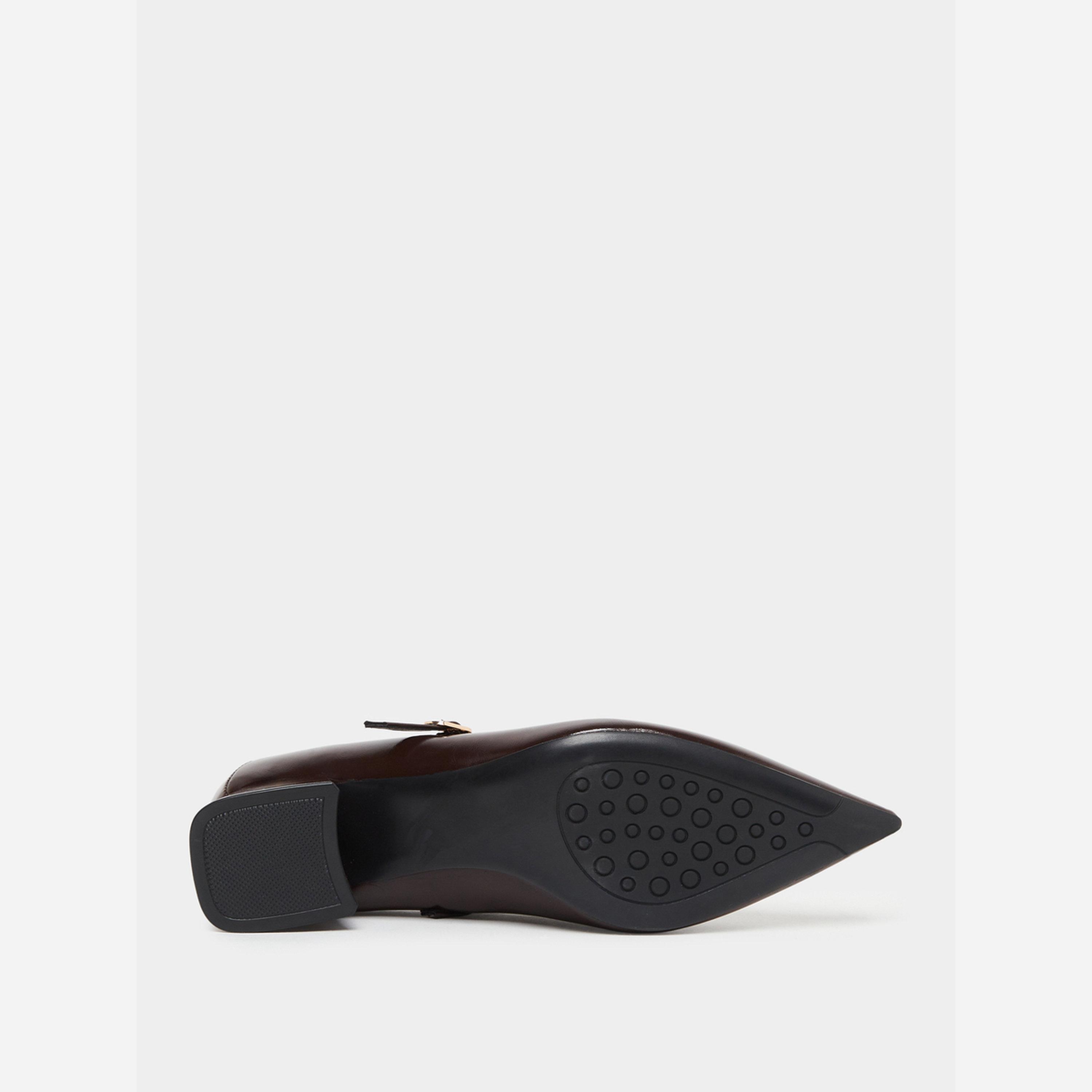 تيك تو - حذاء جلد لامع بمشبك-women-shoes-loafersandmoccasins-image-6