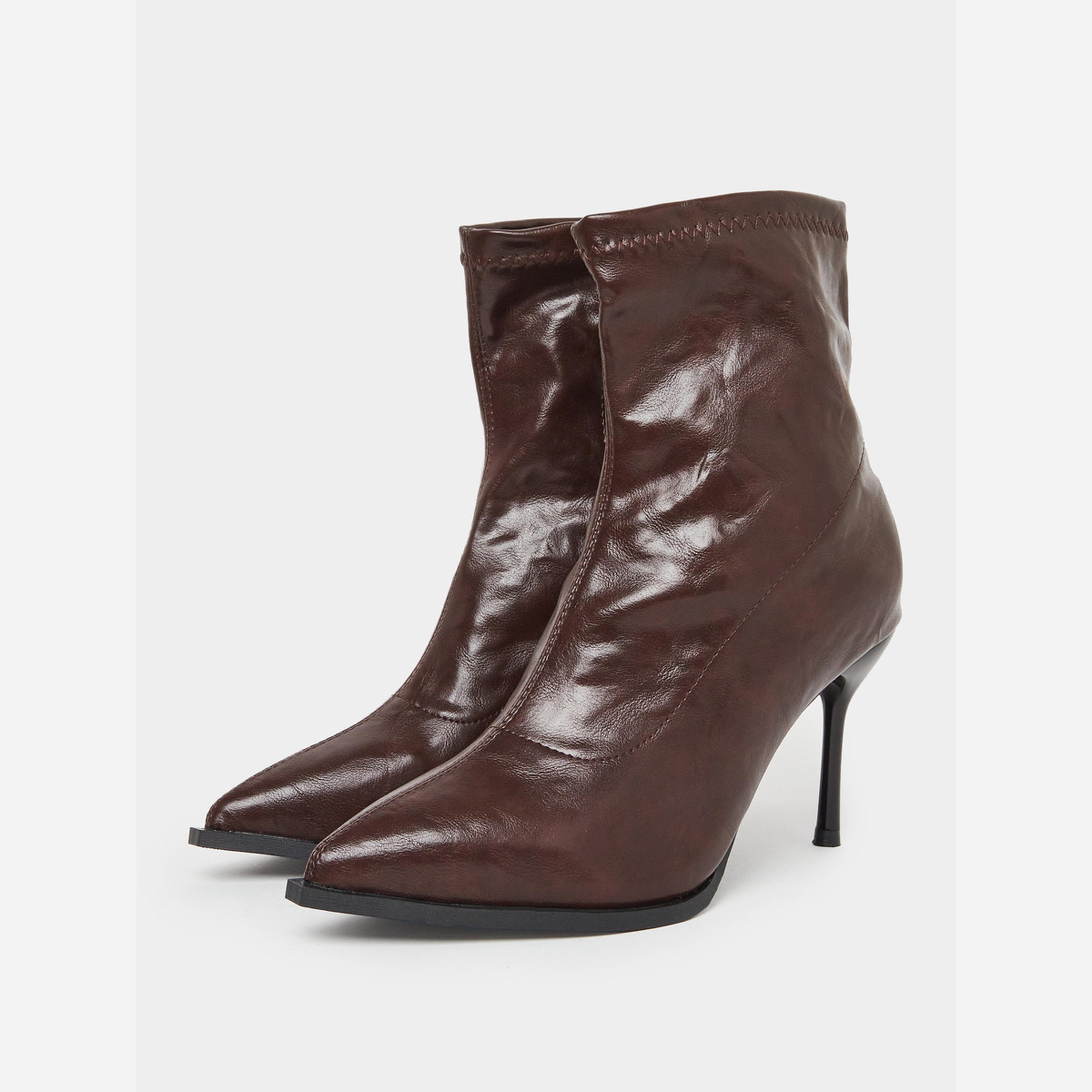 Take Two Women Burgundy Leather Ankle Boots-women-shoes-boots-image-1