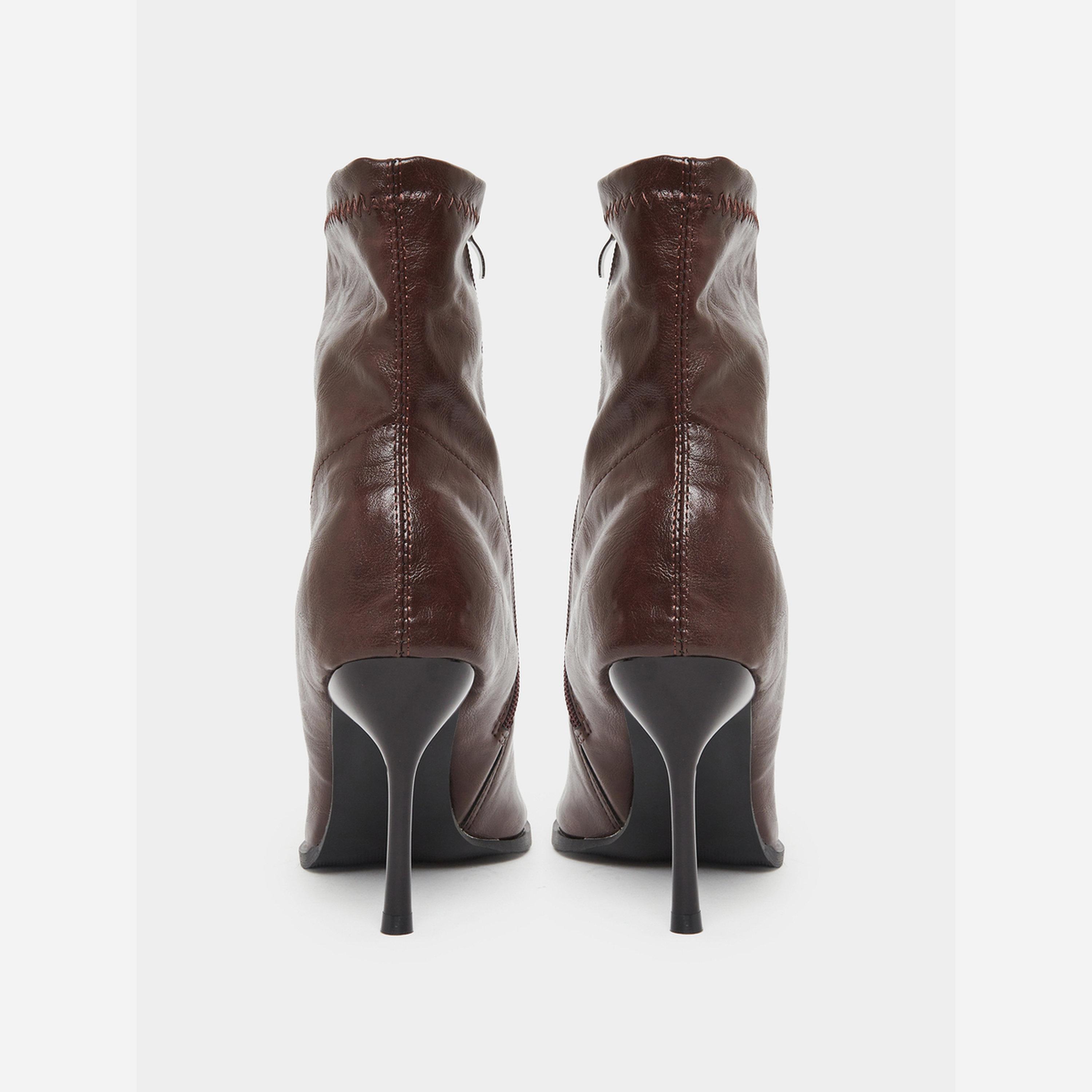 Take Two Women Burgundy Leather Ankle Boots-women-shoes-boots-image-4