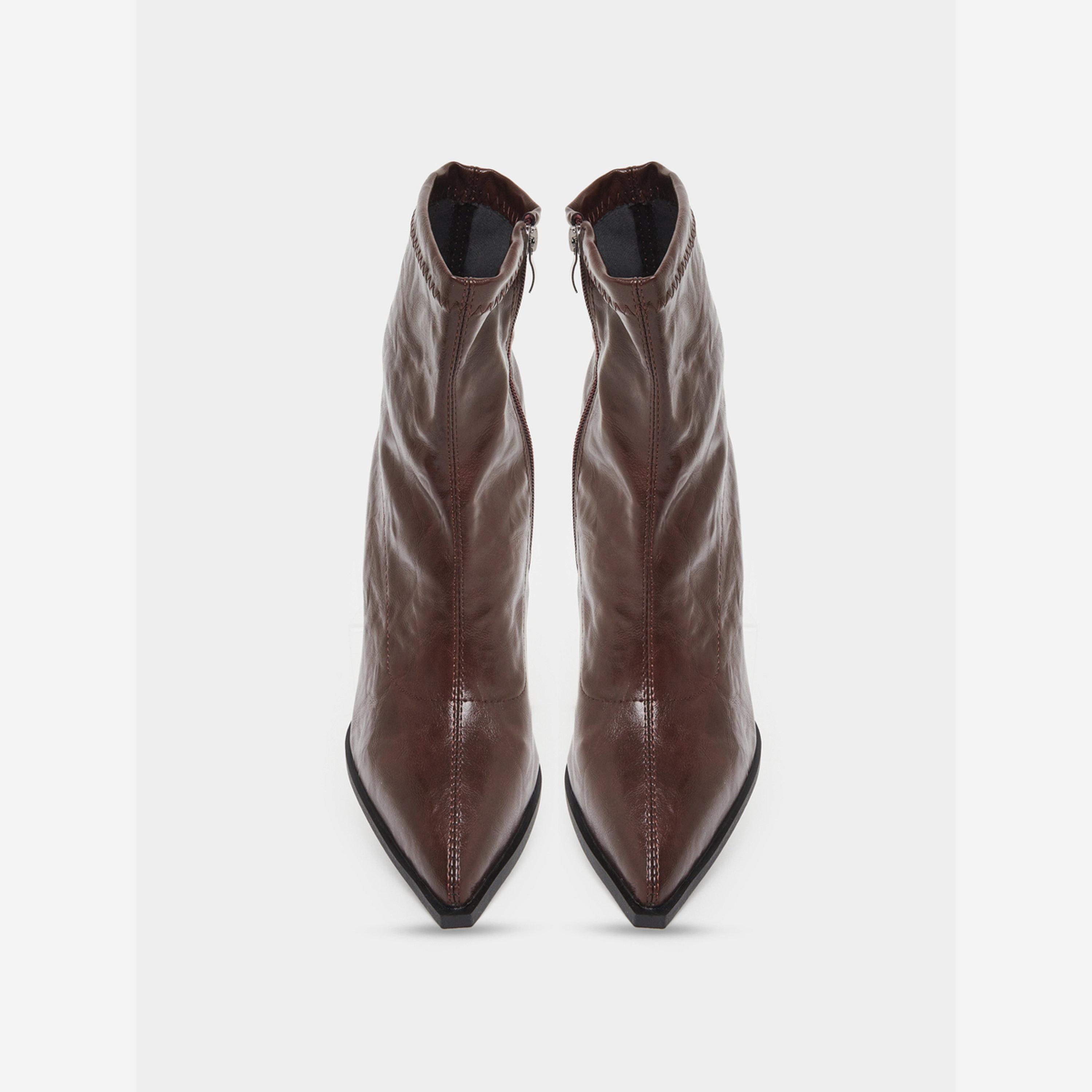Take Two Women Burgundy Leather Ankle Boots-women-shoes-boots-image-5
