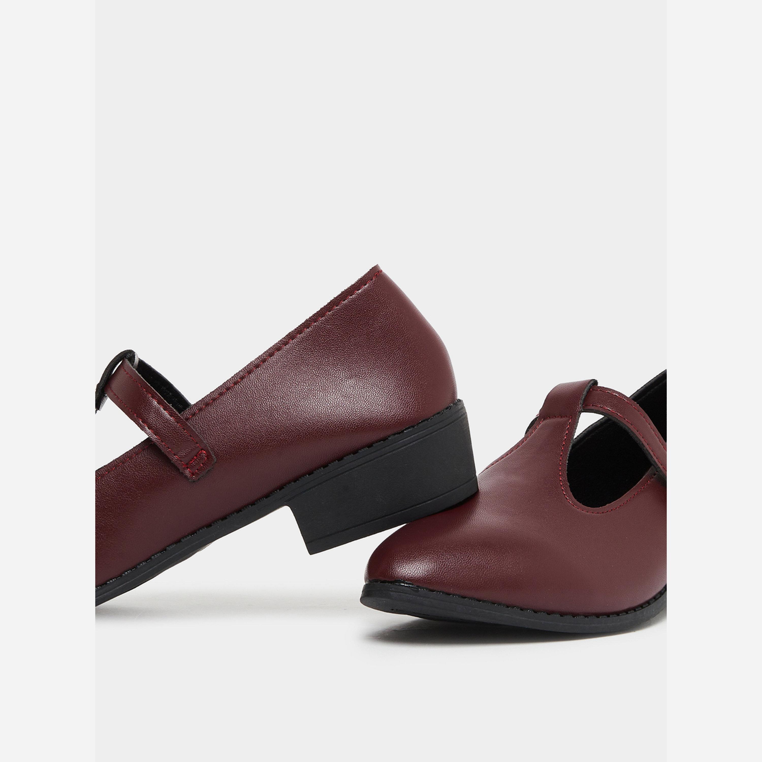 Take Two Solid Metal Buckle Chunky Heel Pointed Toe Shoes-women-shoes-loafersandmoccasins-image-3