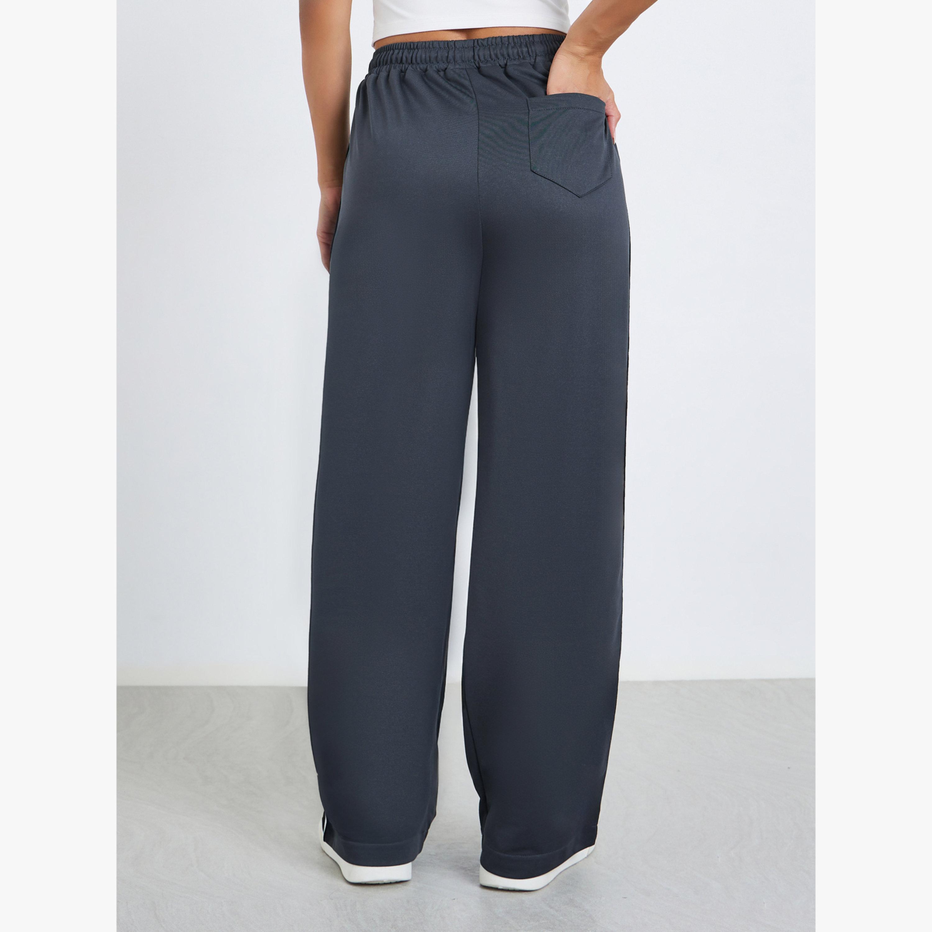 جوغر بأرجل واسعة وشريط جانبي-women-clothing-bottoms-joggers-image-3