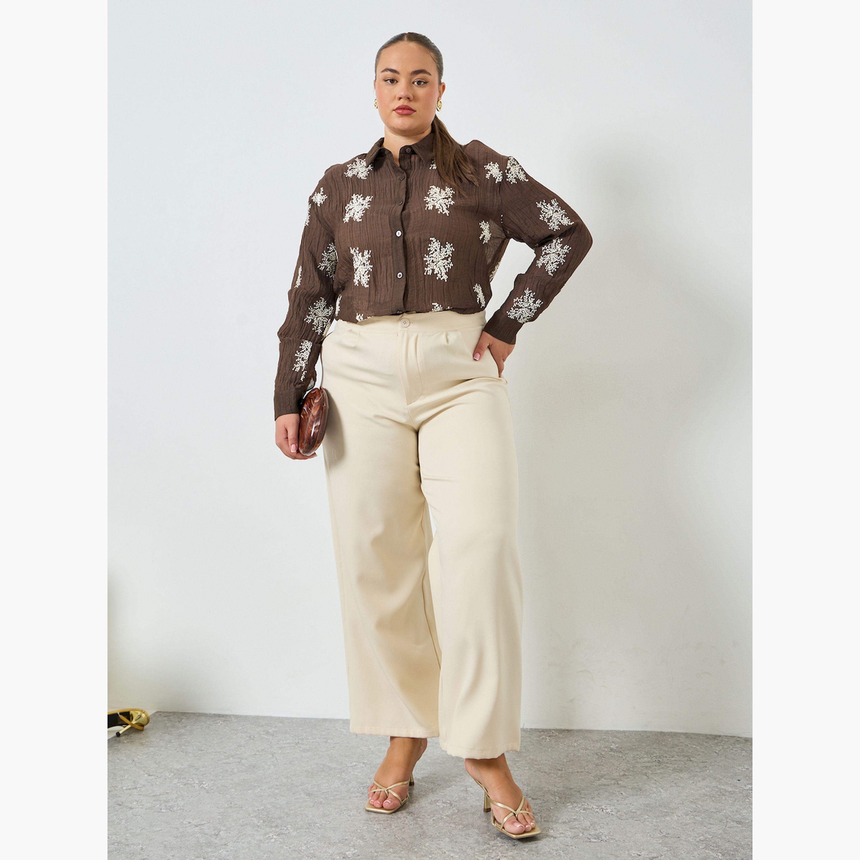 Styli Plus Size Embroidered Long Sleeve Shirt-women-clothing-shirtsandblouses-shirts-image-2