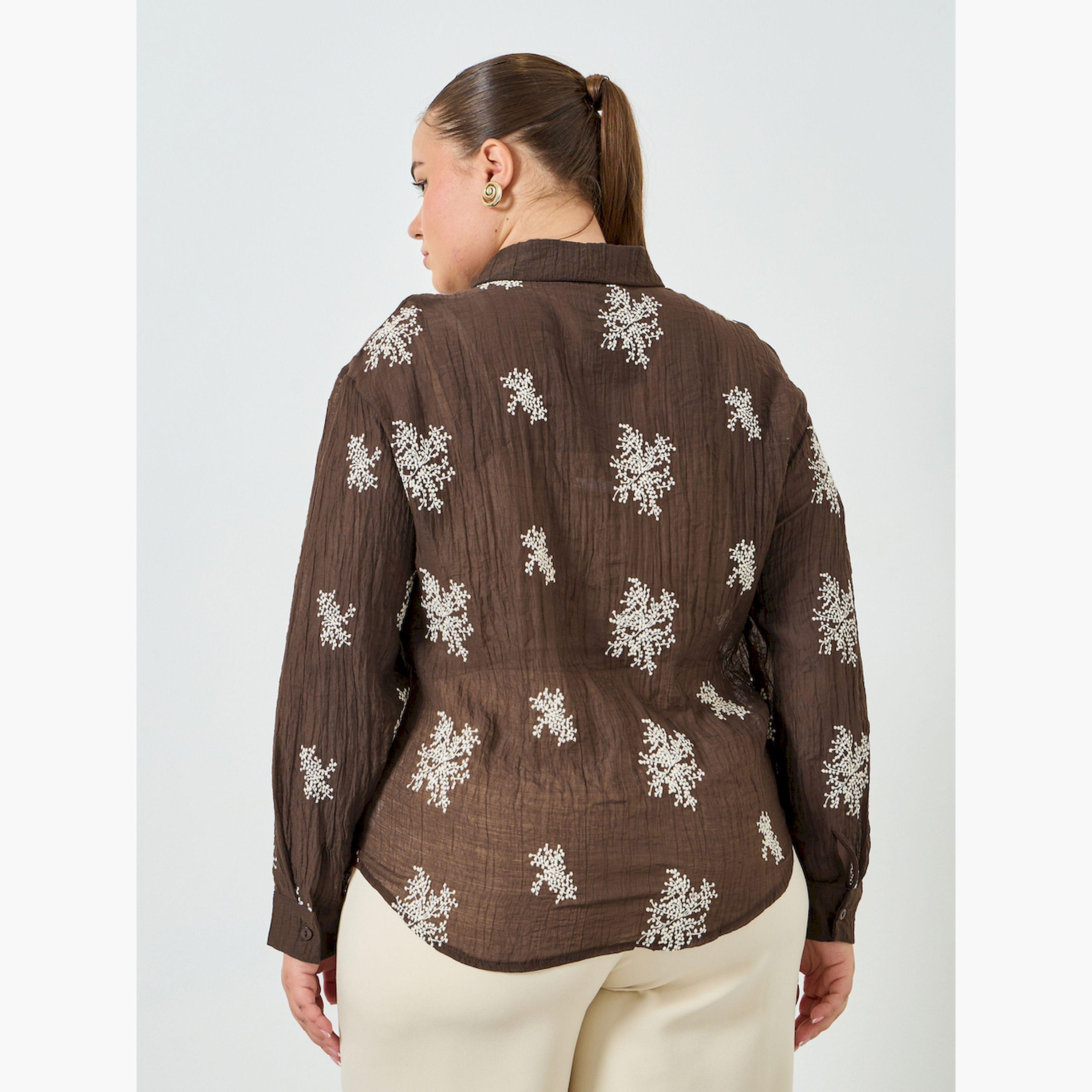 Styli Plus Size Embroidered Long Sleeve Shirt-women-clothing-shirtsandblouses-shirts-image-4
