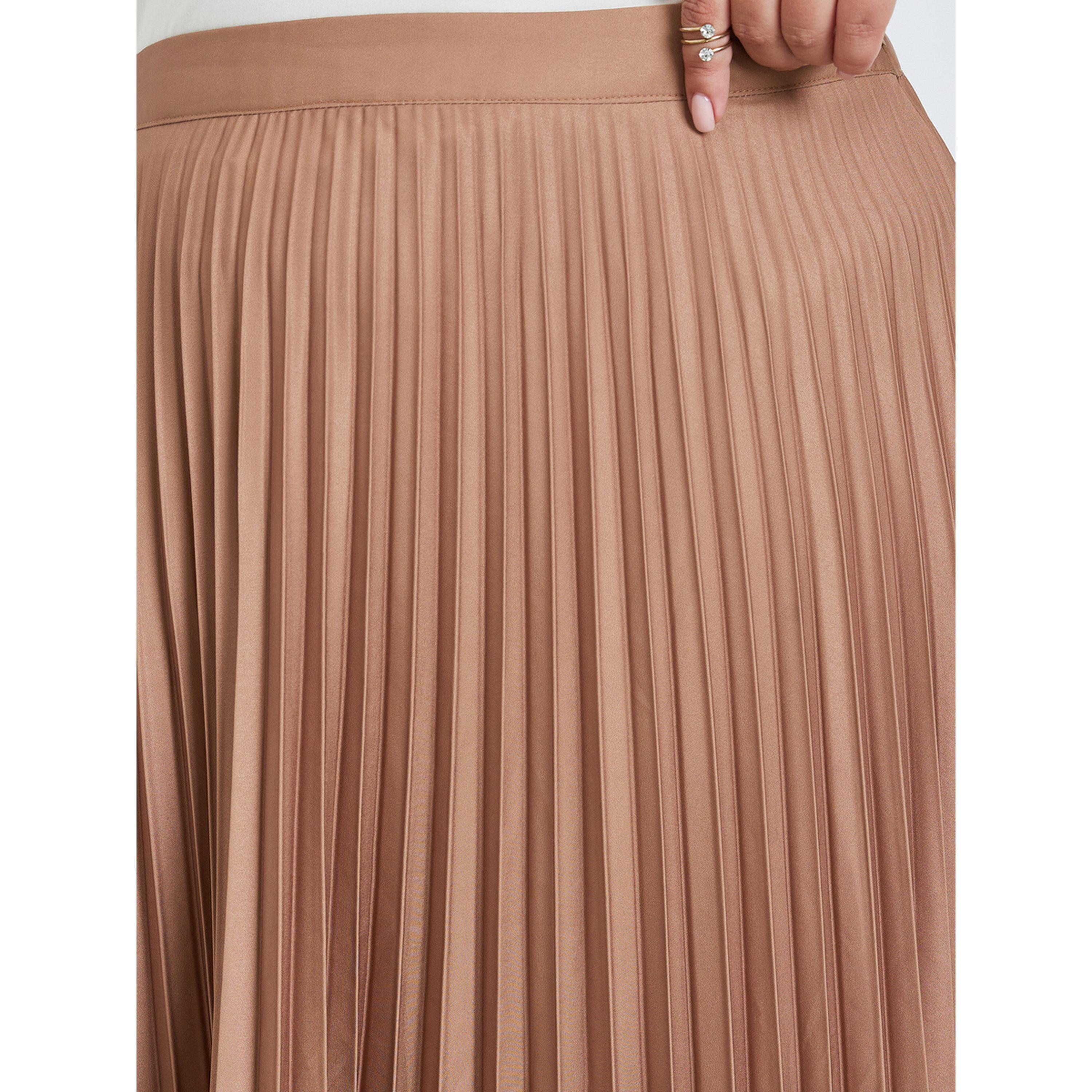 تنورة بكسرات ونمط كتل الالوان مقاس كبير-women-clothing-bottoms-skirts-image-3