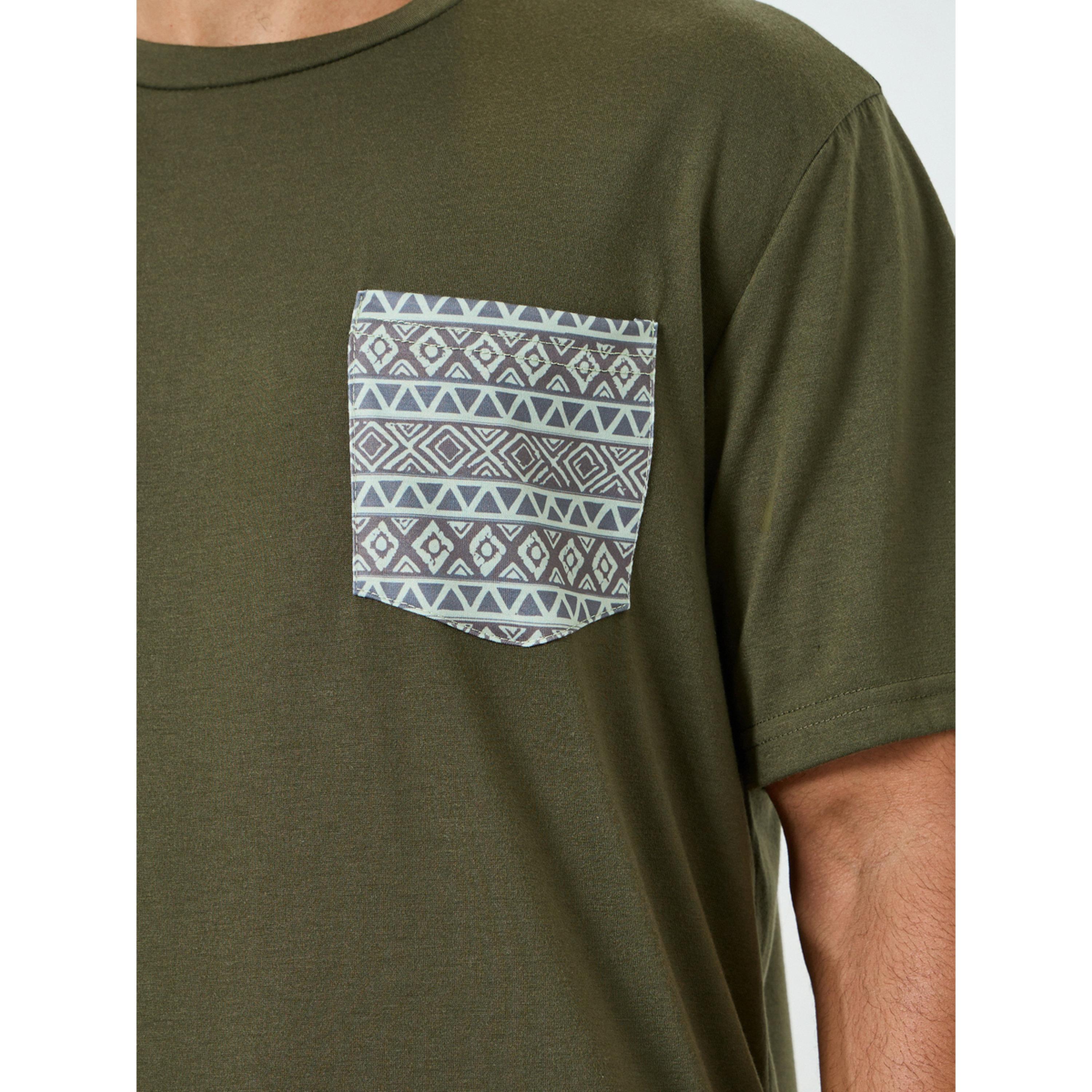 Styli Men Olive Printed Pocket T-Shirt and Pyjama Set-men-clothing-nightwear-sets-image-5