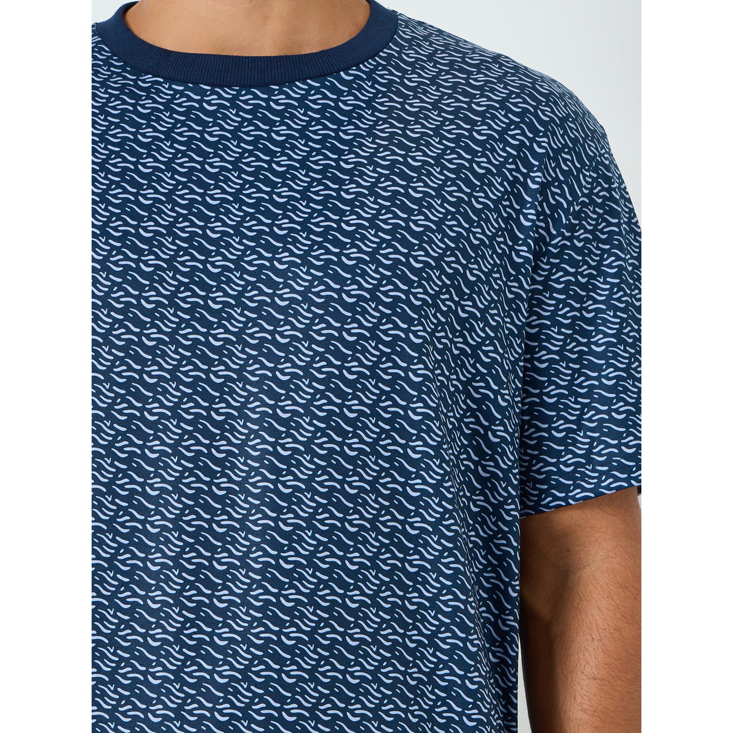 Styli Men Printed Short Sleeve T-Shirt and Pyjama Set-men-clothing-nightwear-sets-image-5