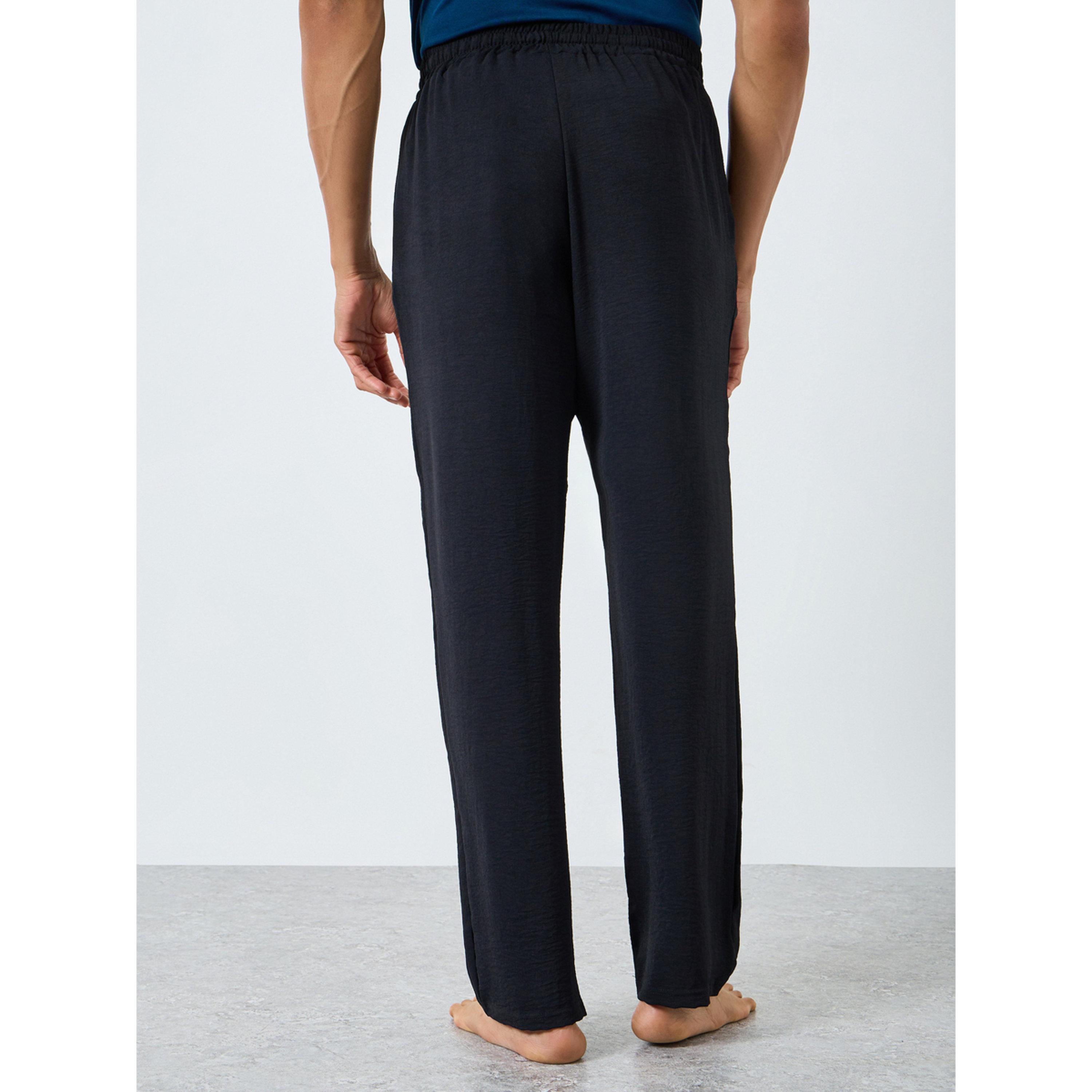 بنطال بتفاصيل بارزة الملمس مع رباط-men-clothing-nightwear-pyjamaandshorts-image-4