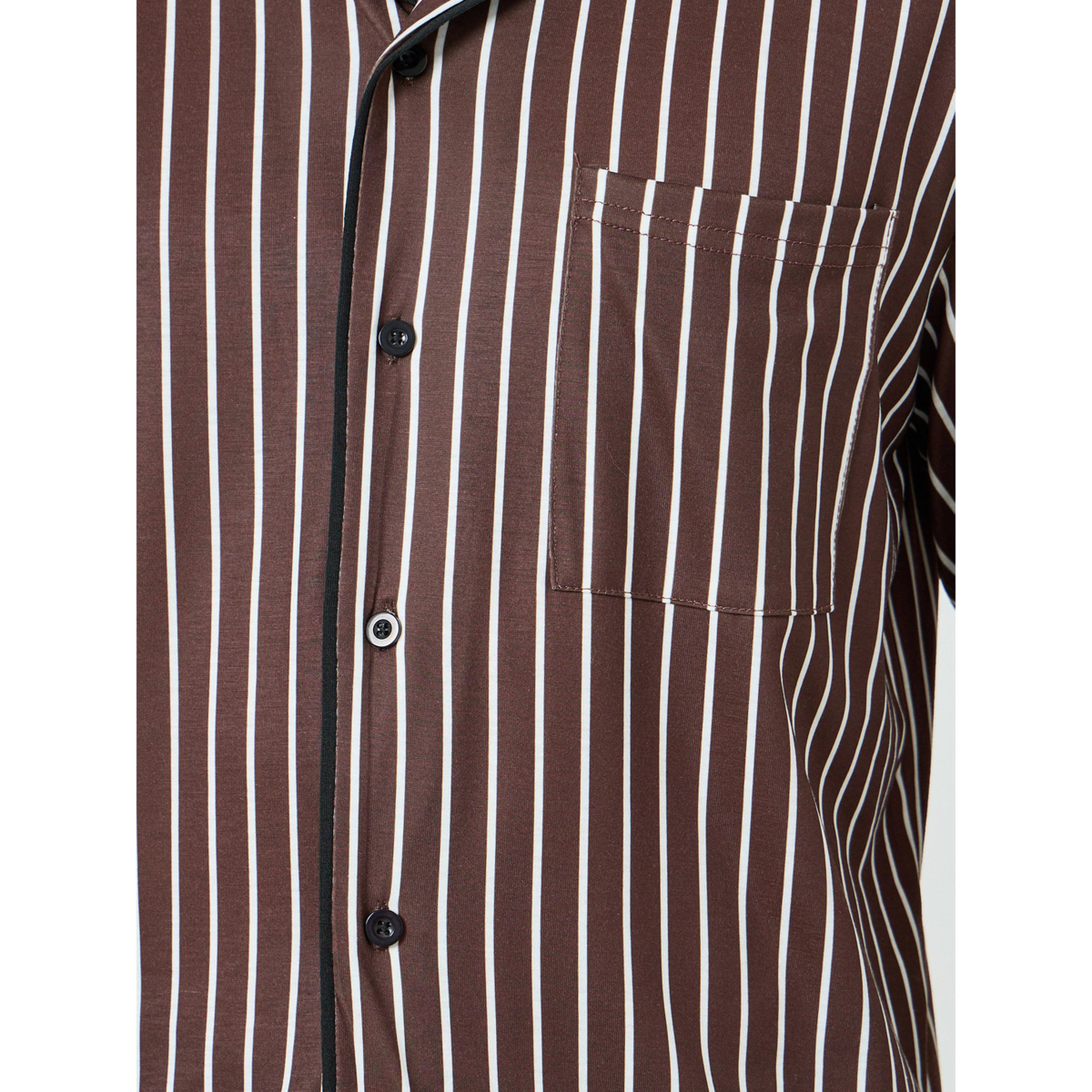 Styli Men Striped Shirt and Pyjama Set-men-clothing-nightwear-sets-image-3