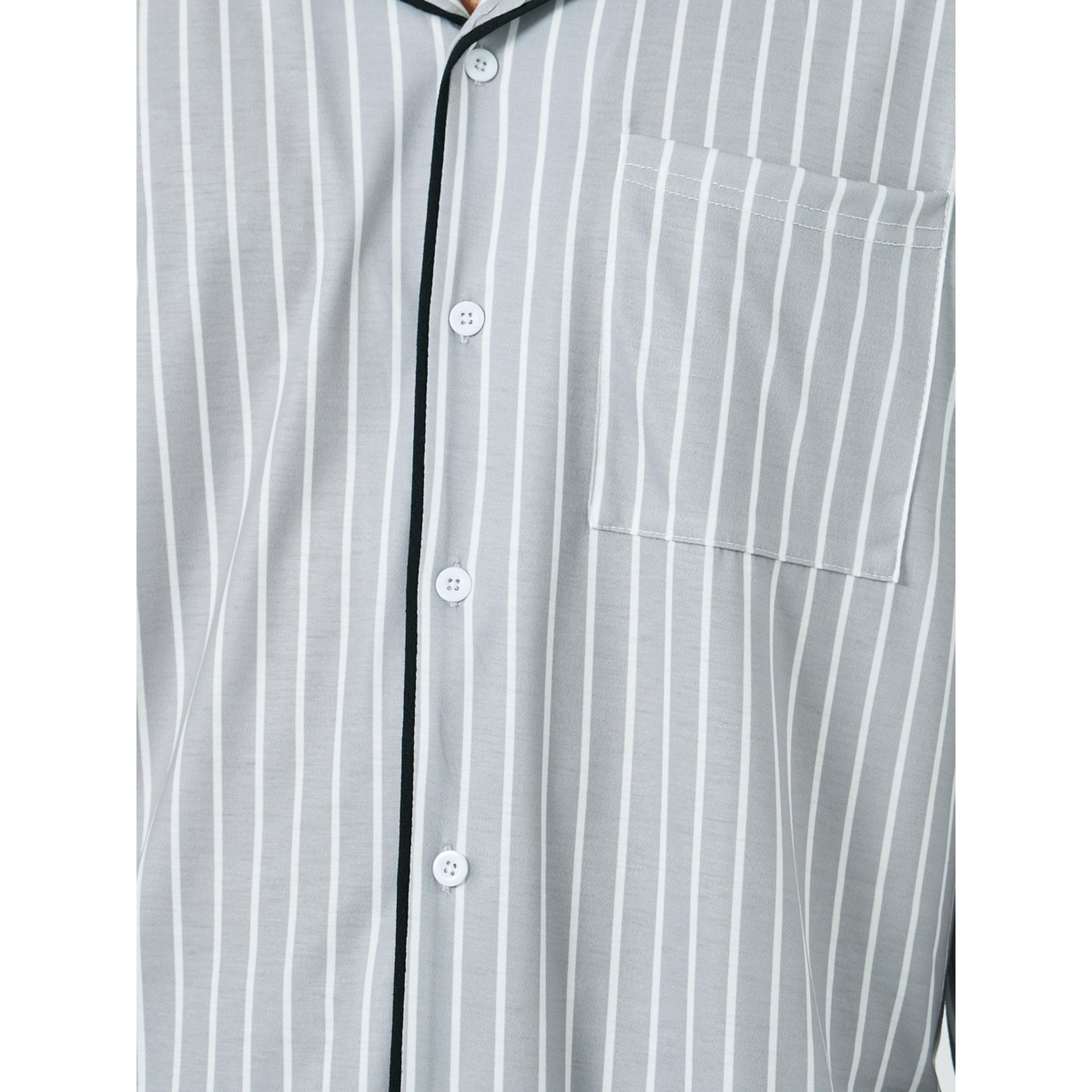 Styli Men Striped Shirt and Pyjama Set-men-clothing-nightwear-sets-image-3