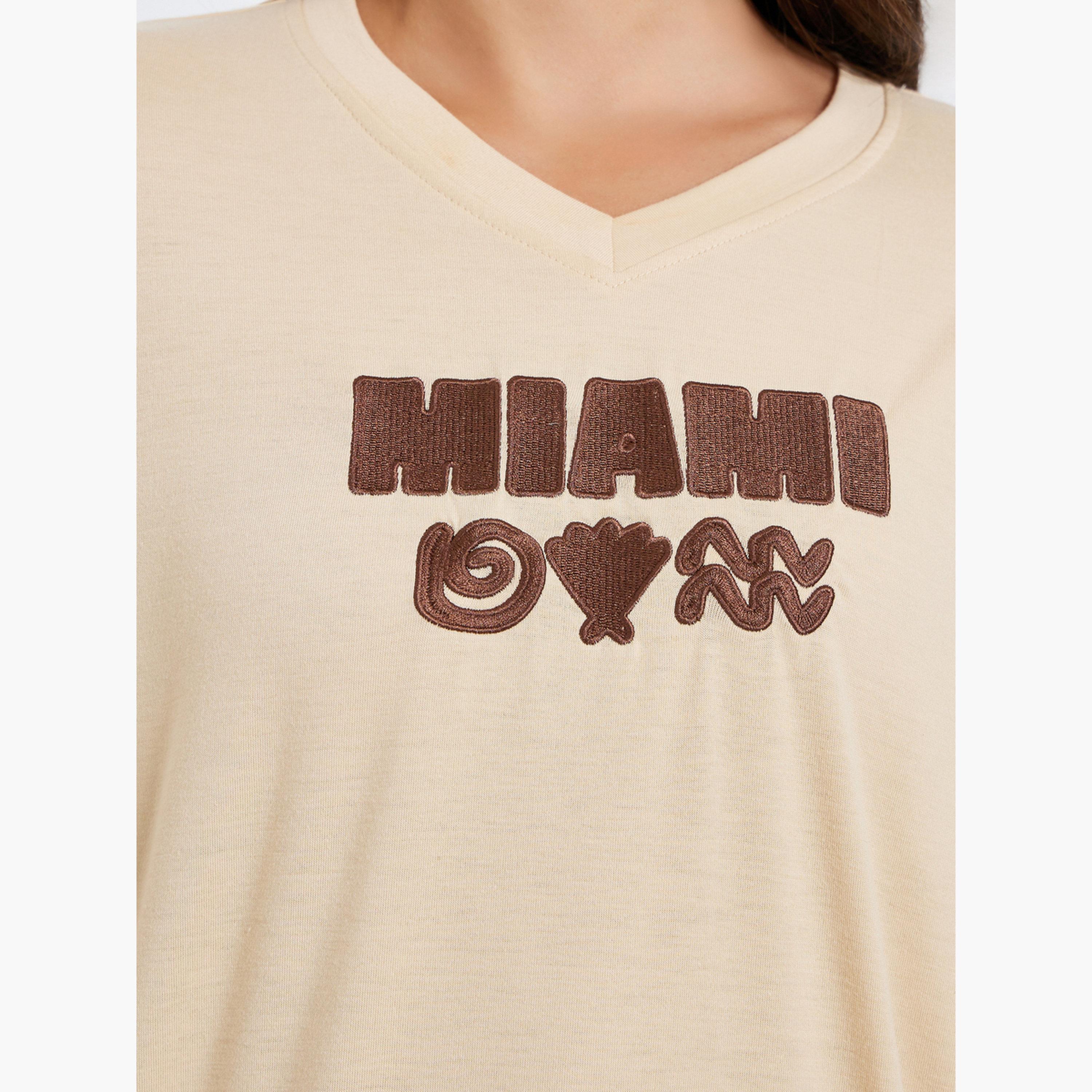 Styli Women Oversized Embroidered Detail T-Shirt-women-clothing-tshirts-image-4