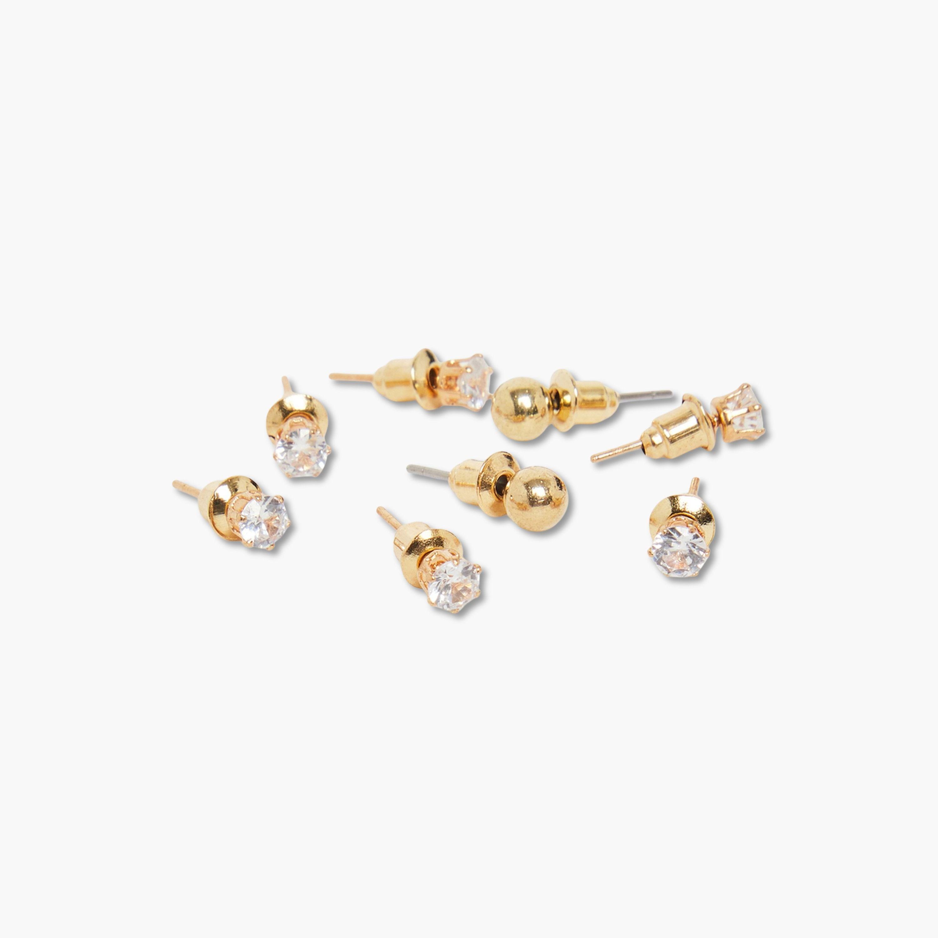 طقم أقراط برأس مسماري مزينة من 6 قطع-women-watchesandjewellery-jewellery-earrings-image-2