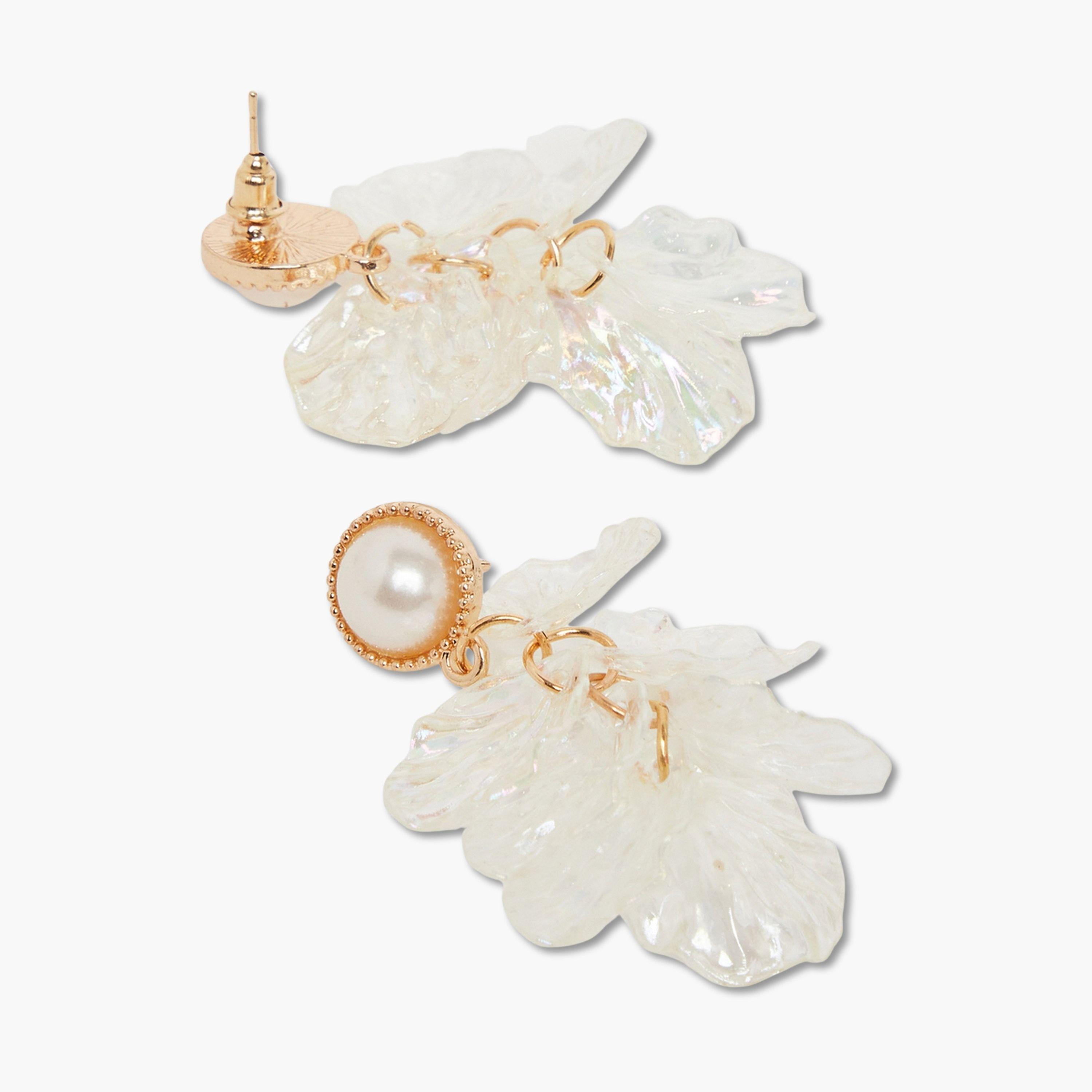 Styli Pack of 4 - Pearl Drop Earrings-women-watchesandjewellery-jewellery-earrings-image-3
