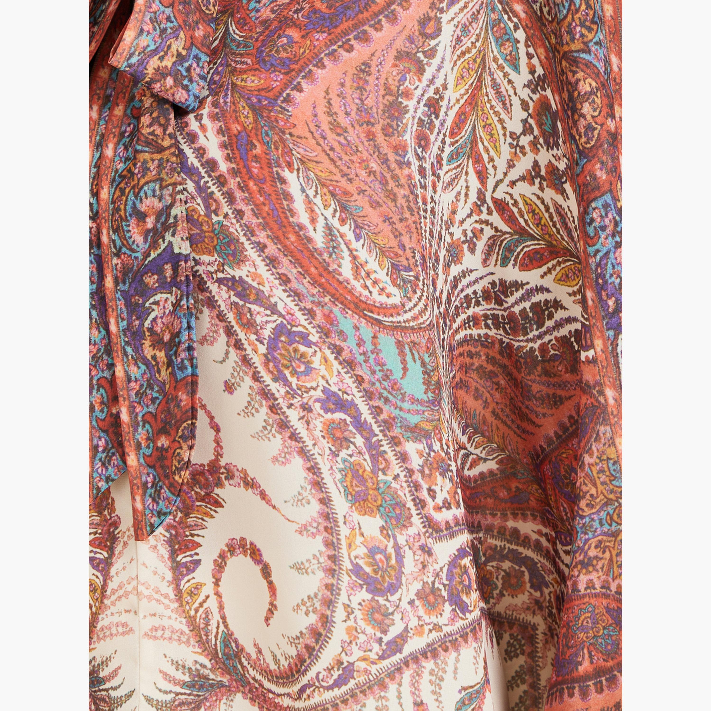 بلوزة بنمط كيب وطبعة بيزلي مع ياقة بأربطة-women-clothing-shirtsandblouses-blouses-image-3